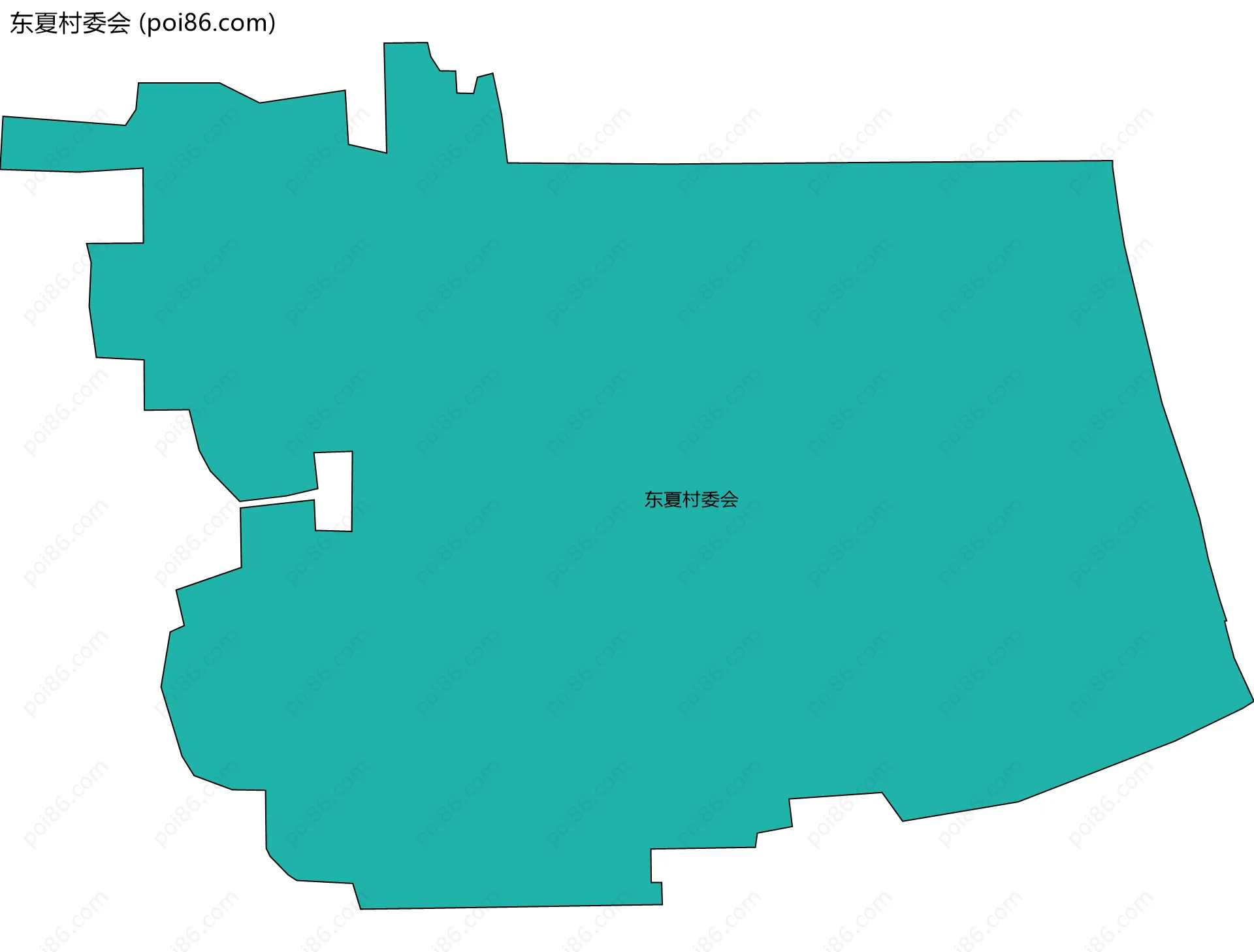 东夏村委会边界地图