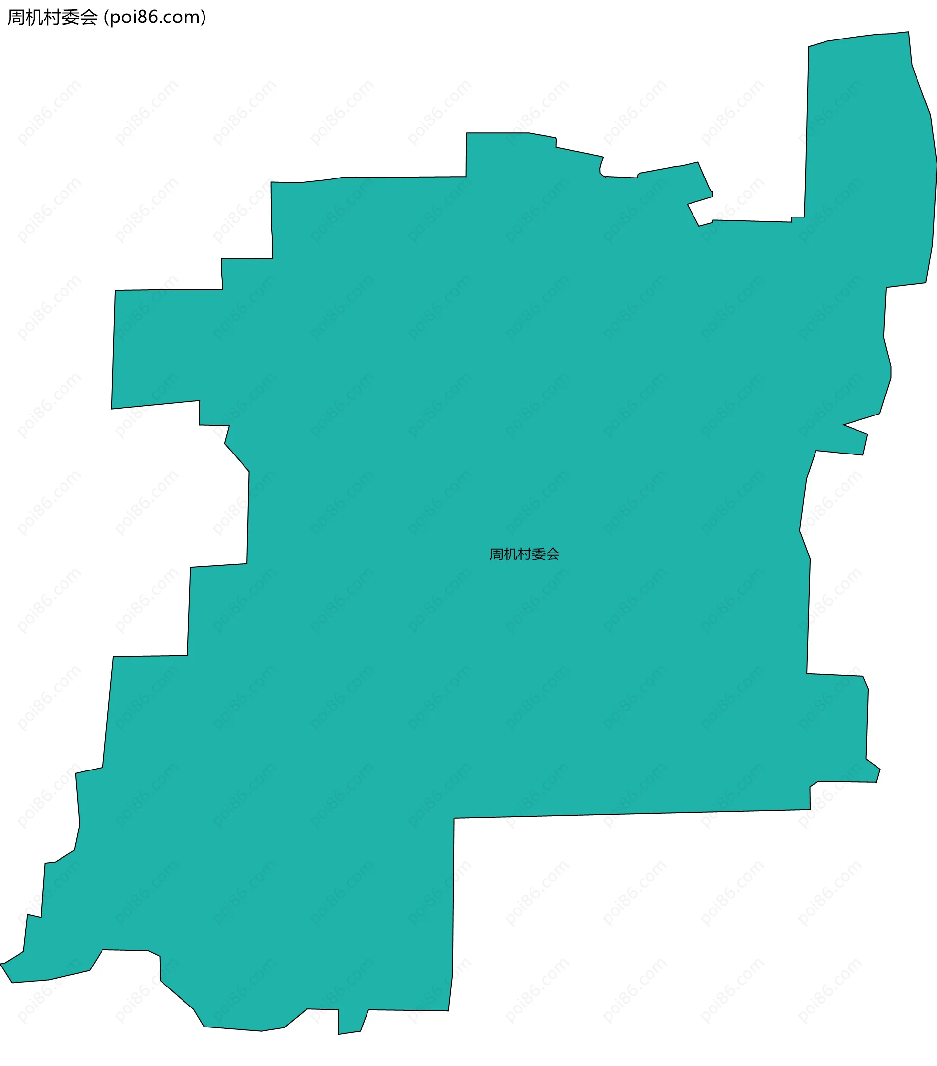 周机村委会边界地图