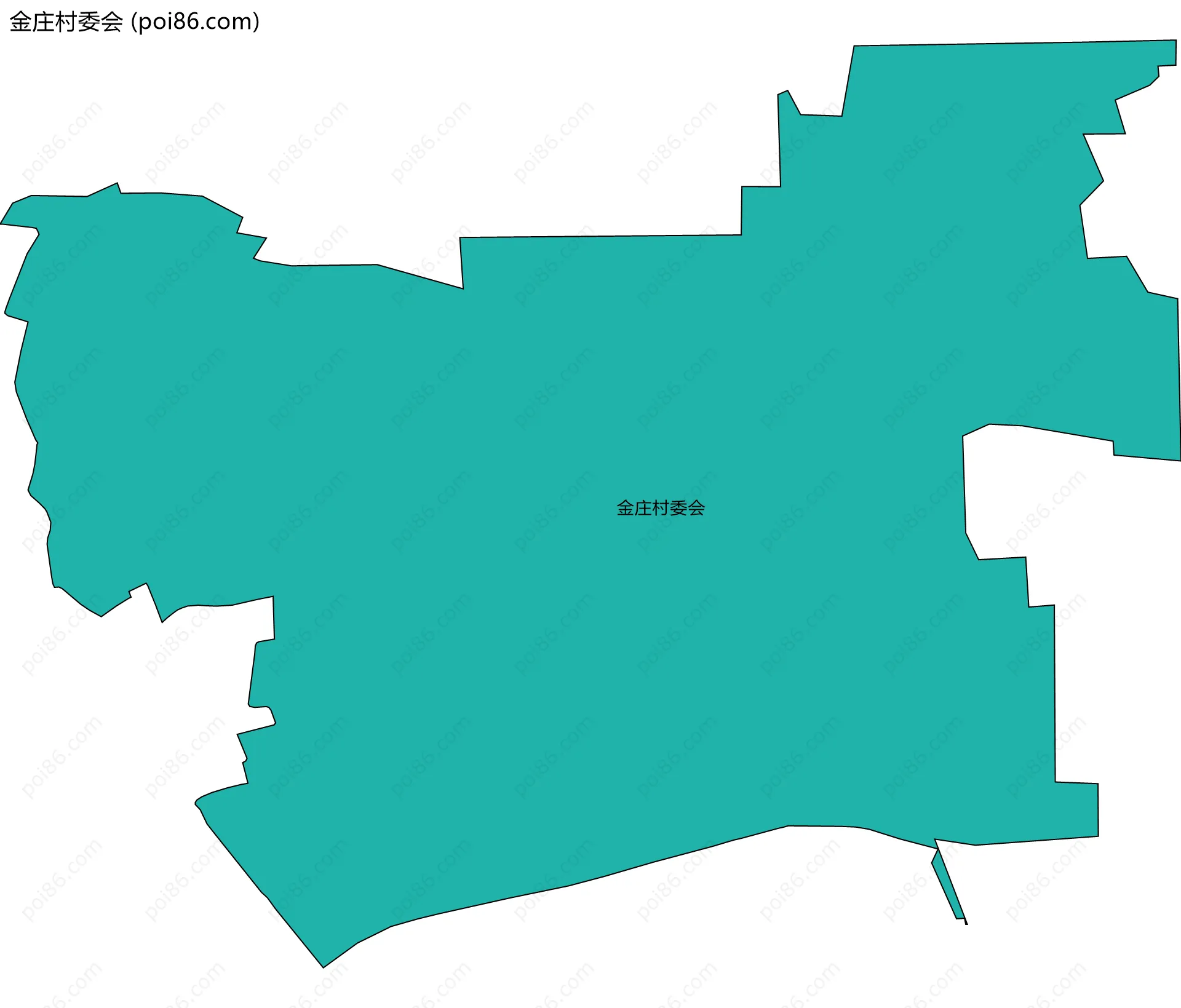 金庄村委会边界地图