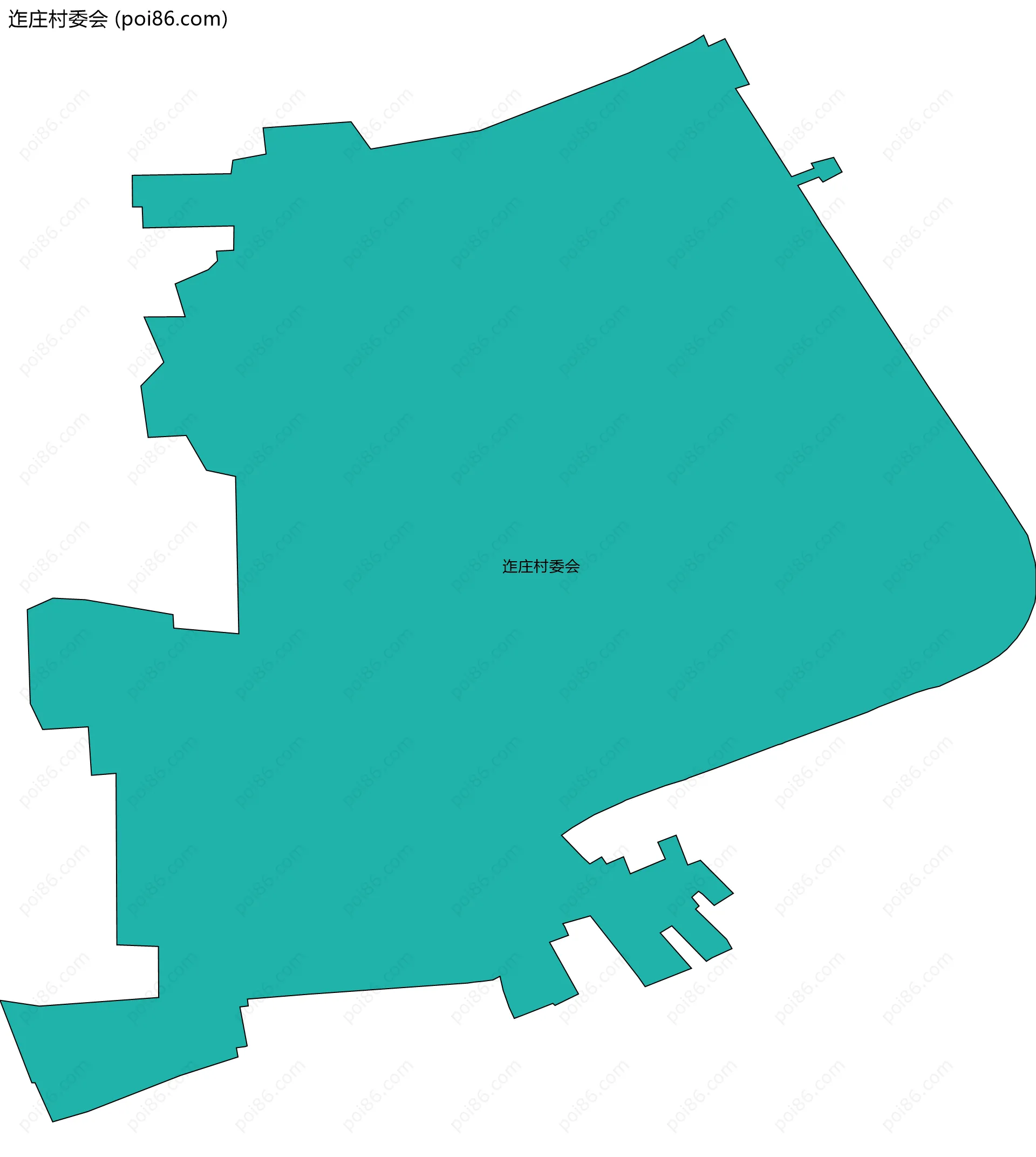迮庄村委会边界地图