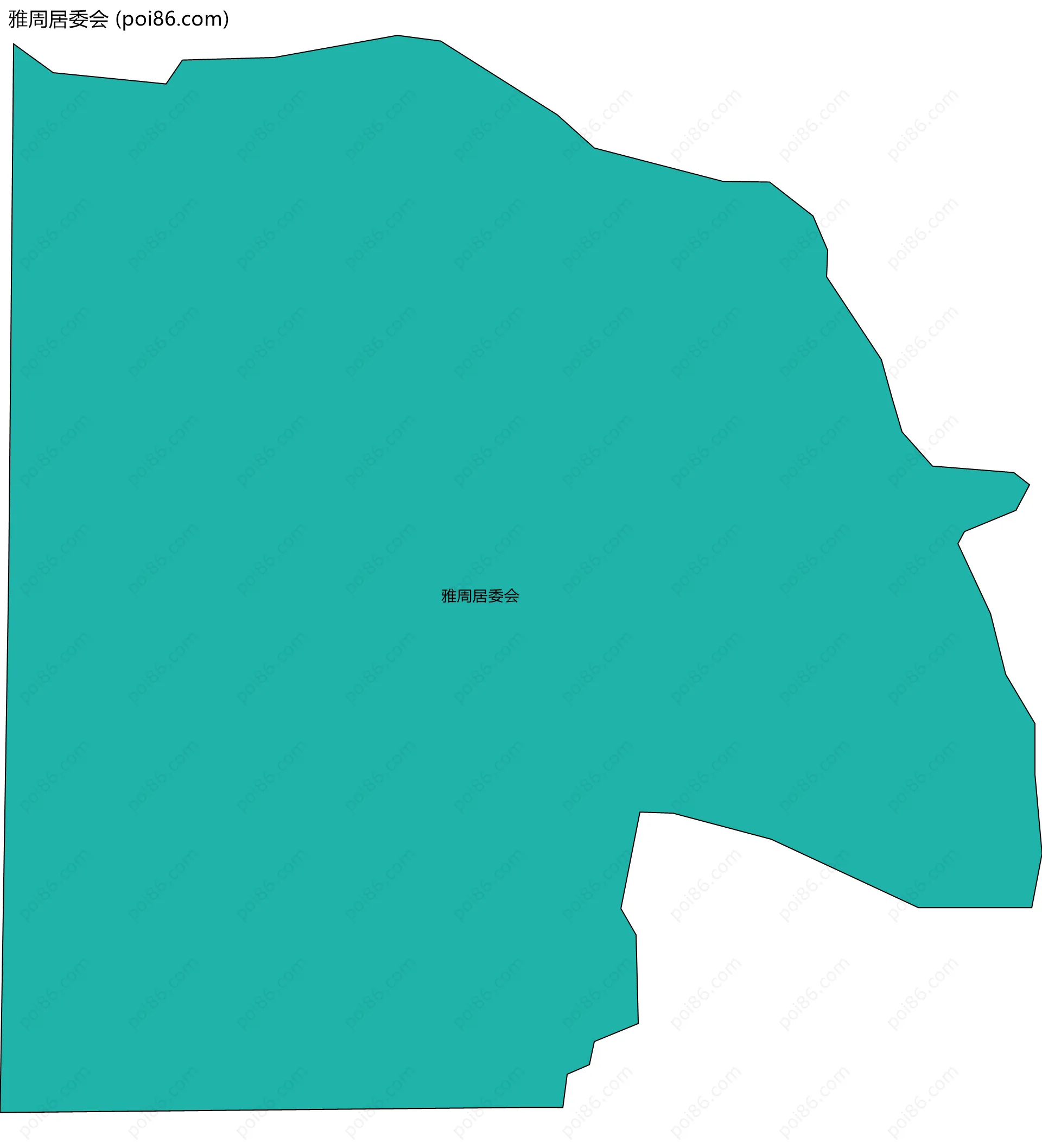 雅周居委会边界地图