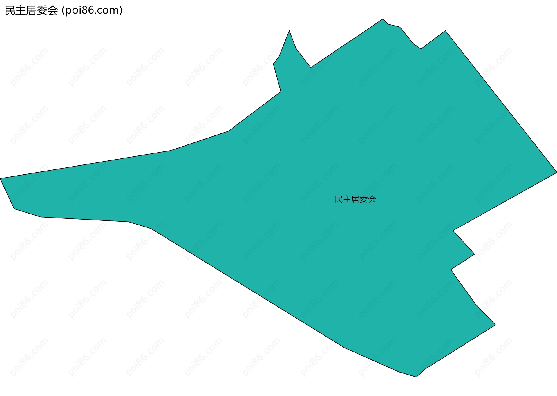 民主居委会边界地图