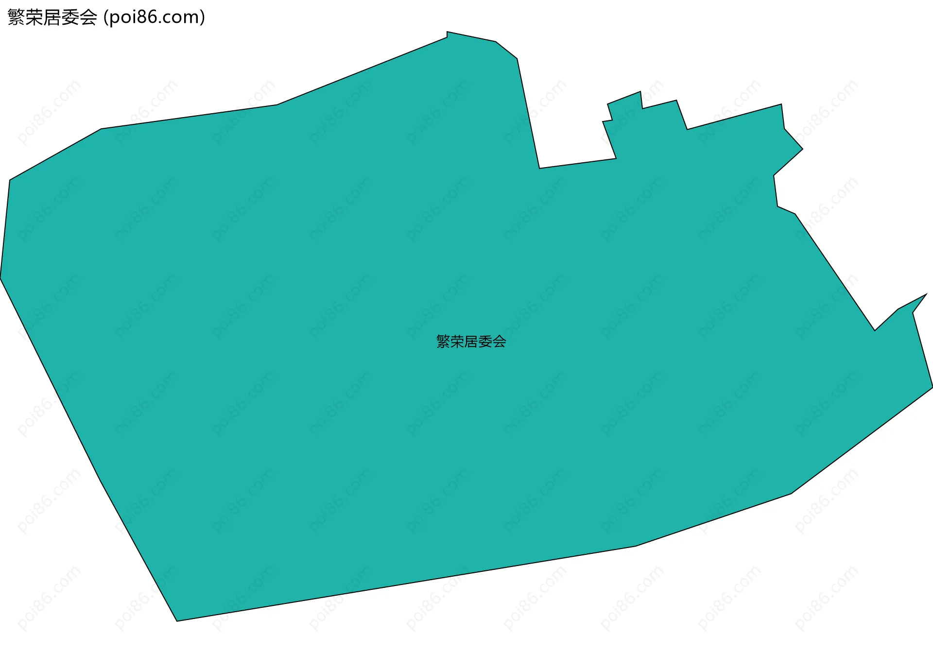 繁荣居委会边界地图