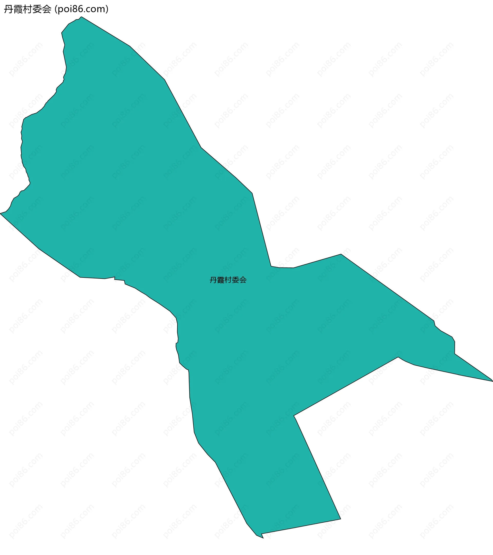 丹霞村委会边界地图