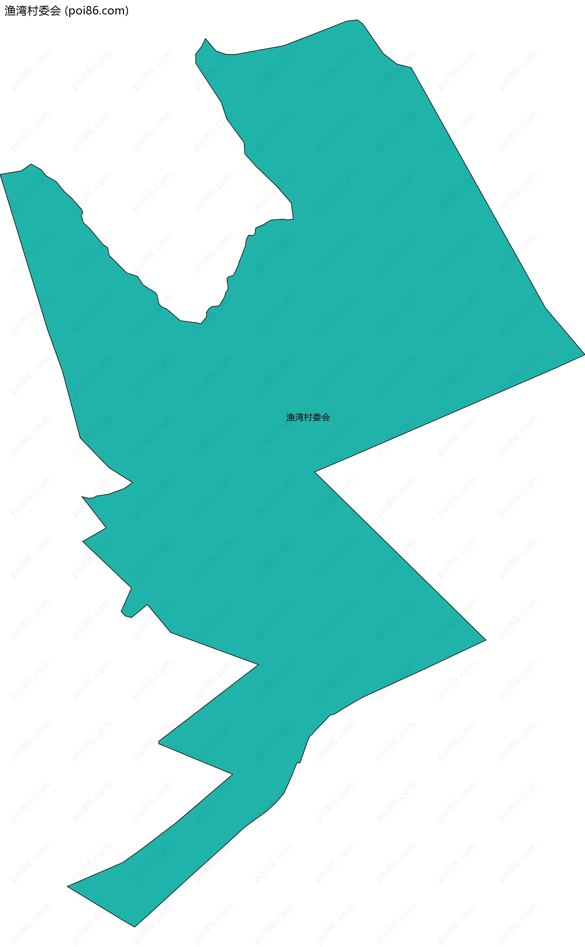 渔湾村委会边界地图