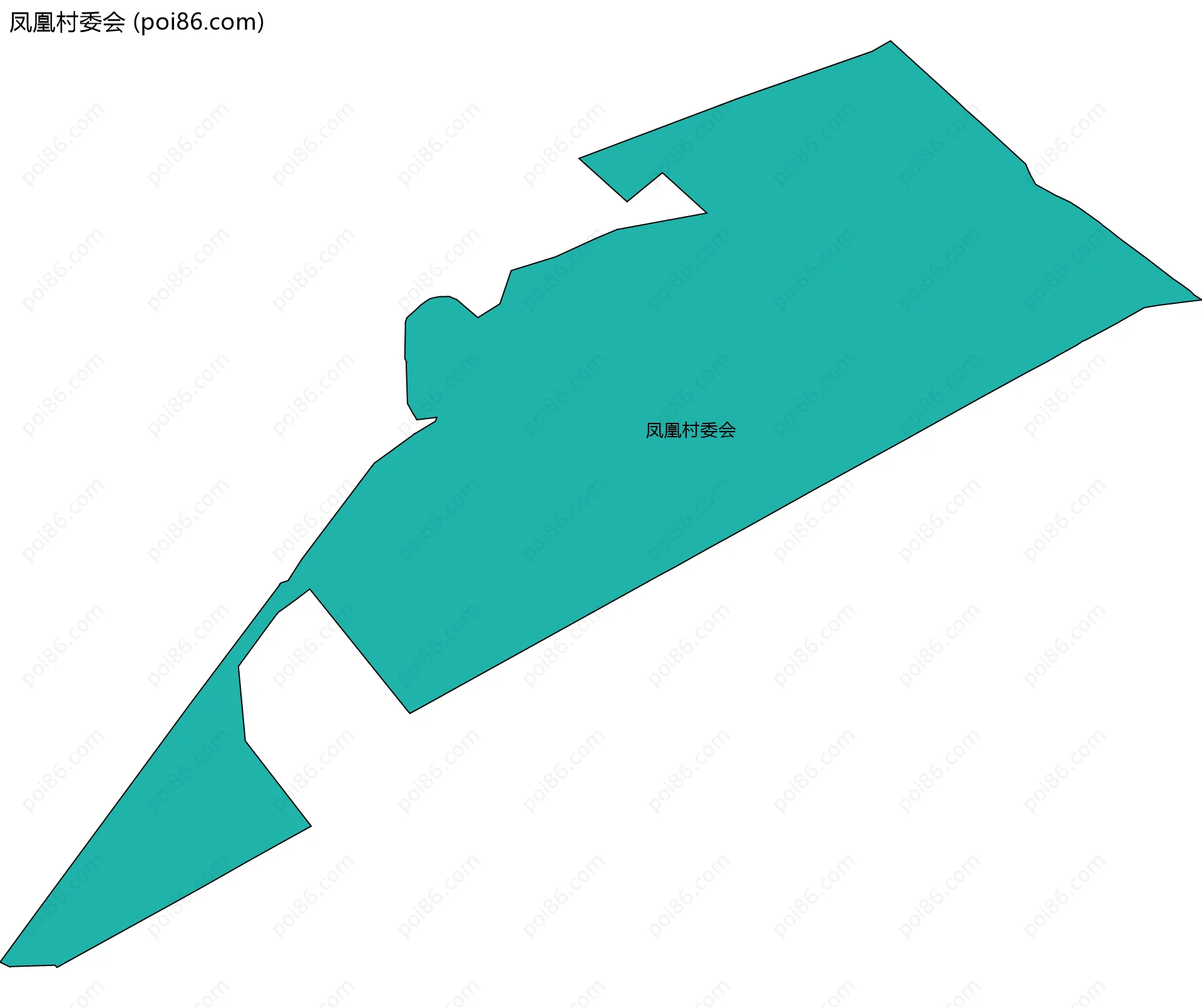 凤凰村委会边界地图