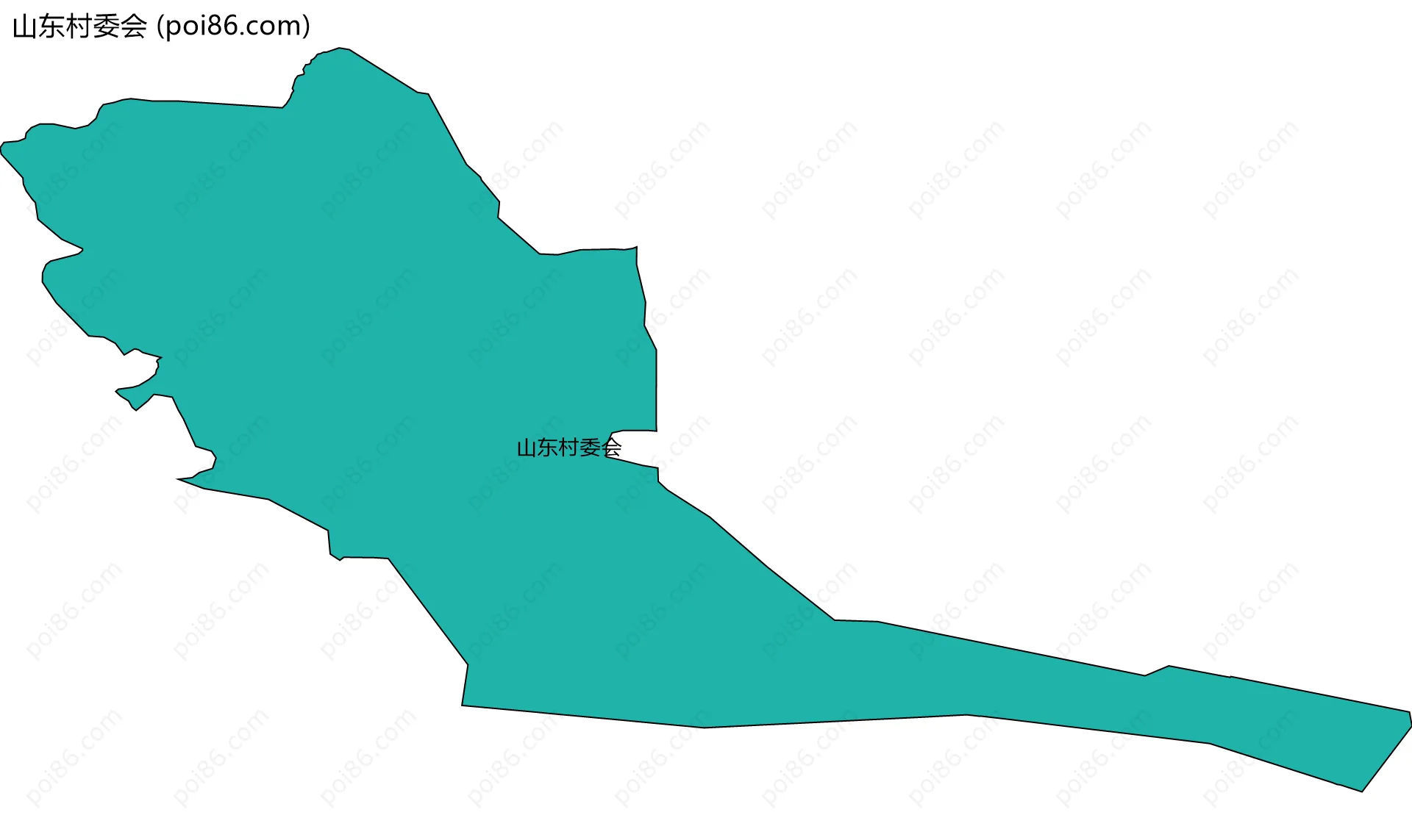 山东村委会边界地图