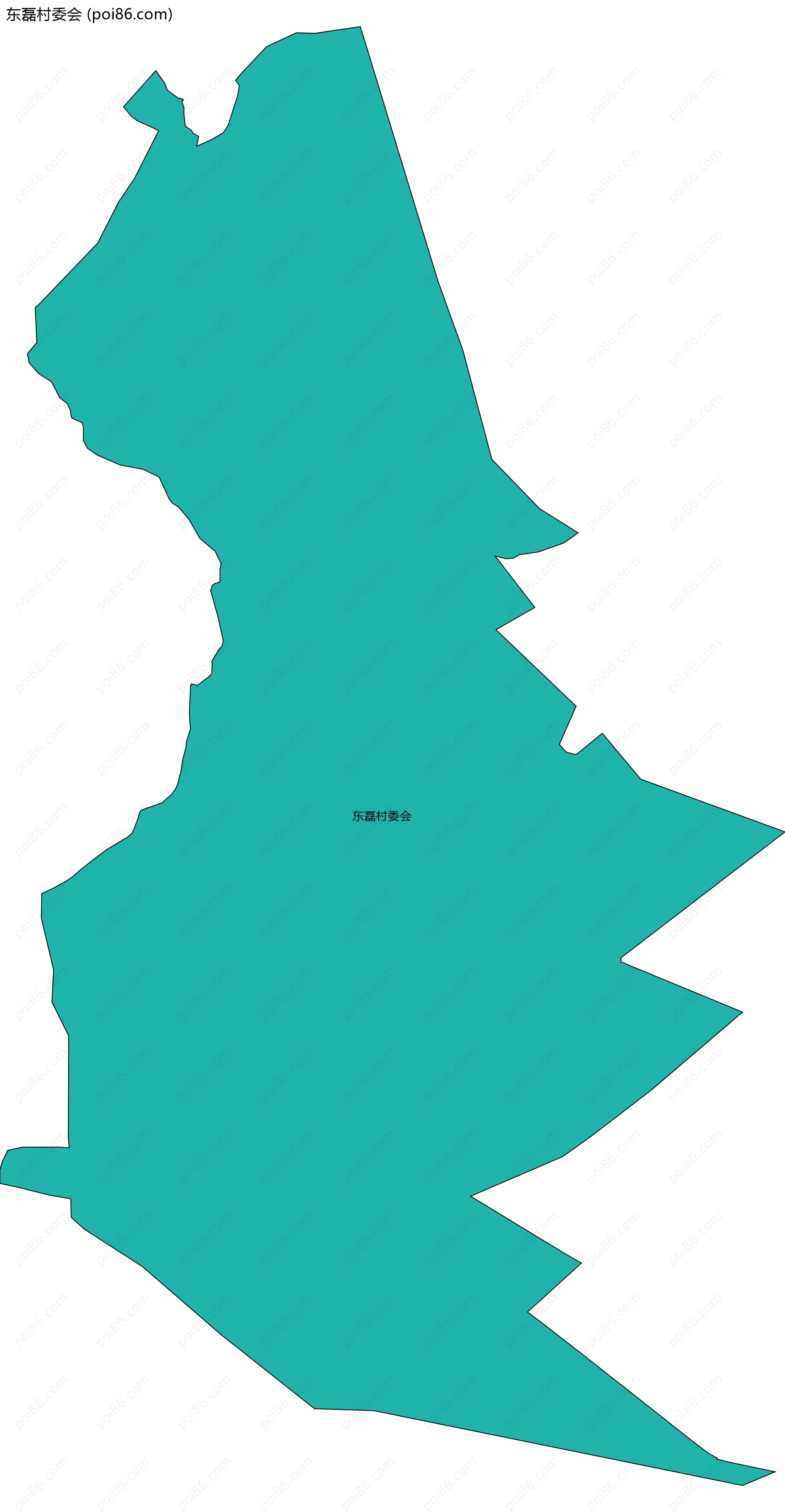 东磊村委会边界地图