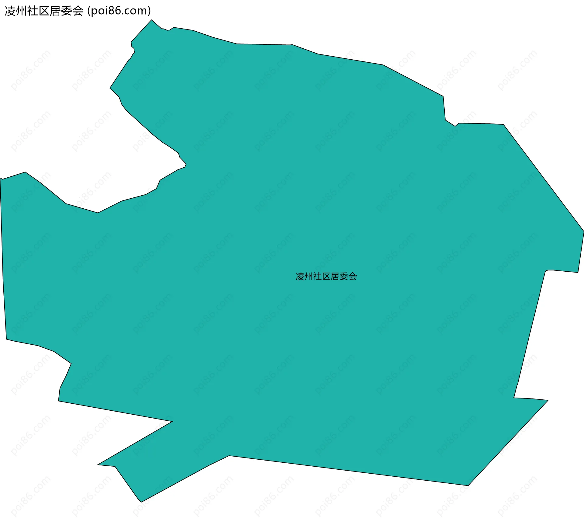 凌州社区居委会边界地图