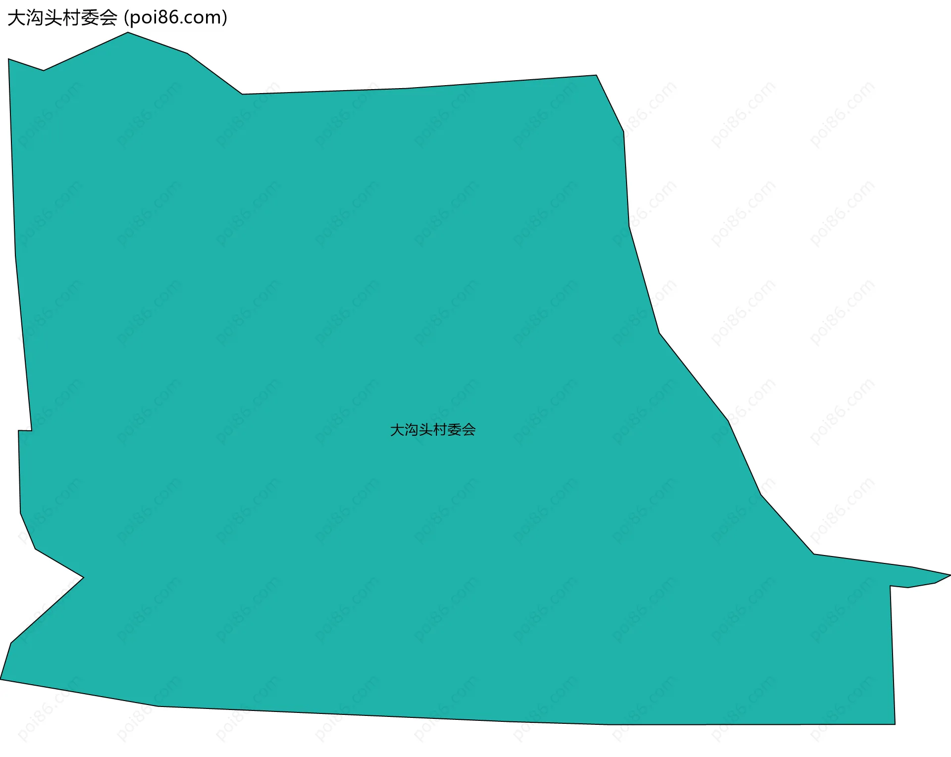 大沟头村委会边界地图