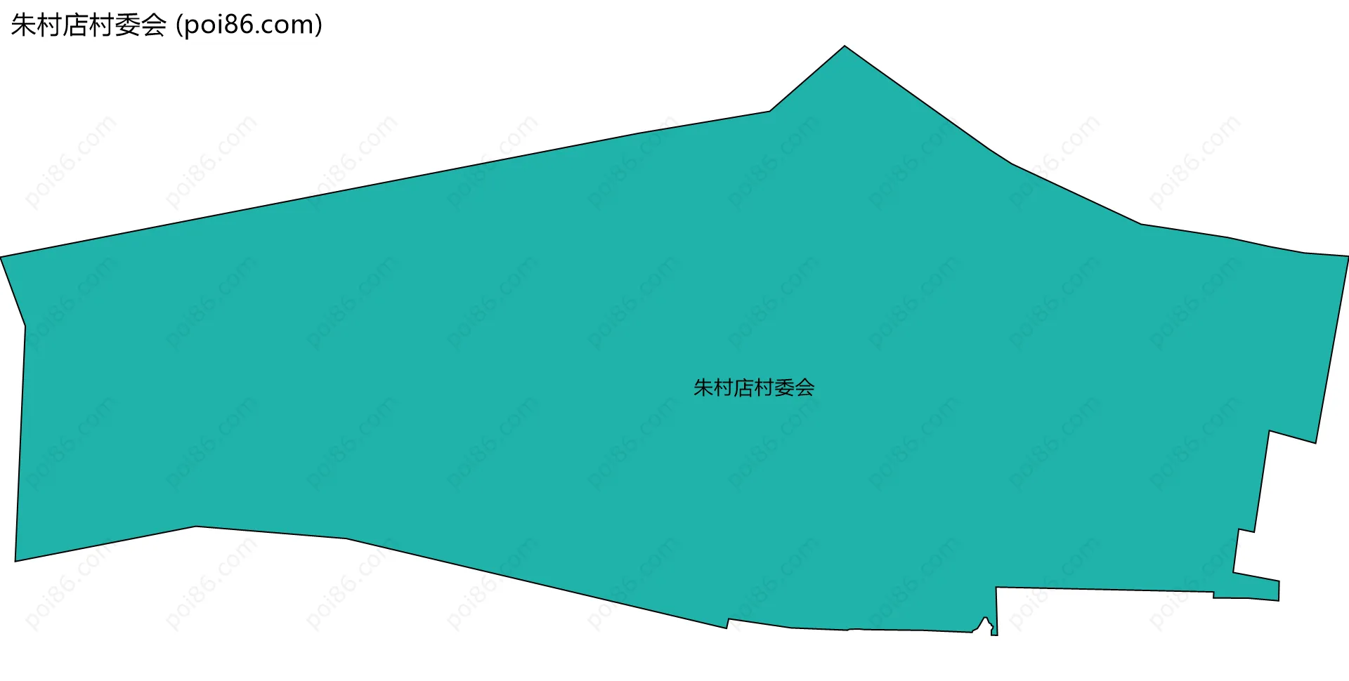 朱村店村委会边界地图
