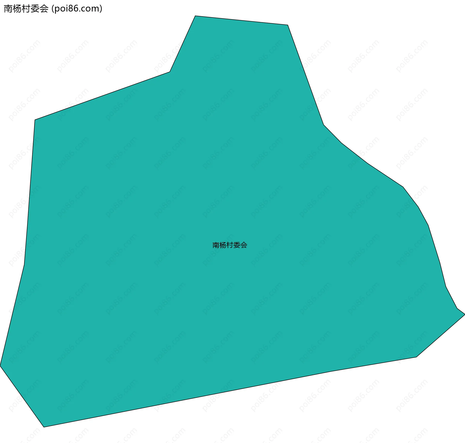 南杨村委会边界地图
