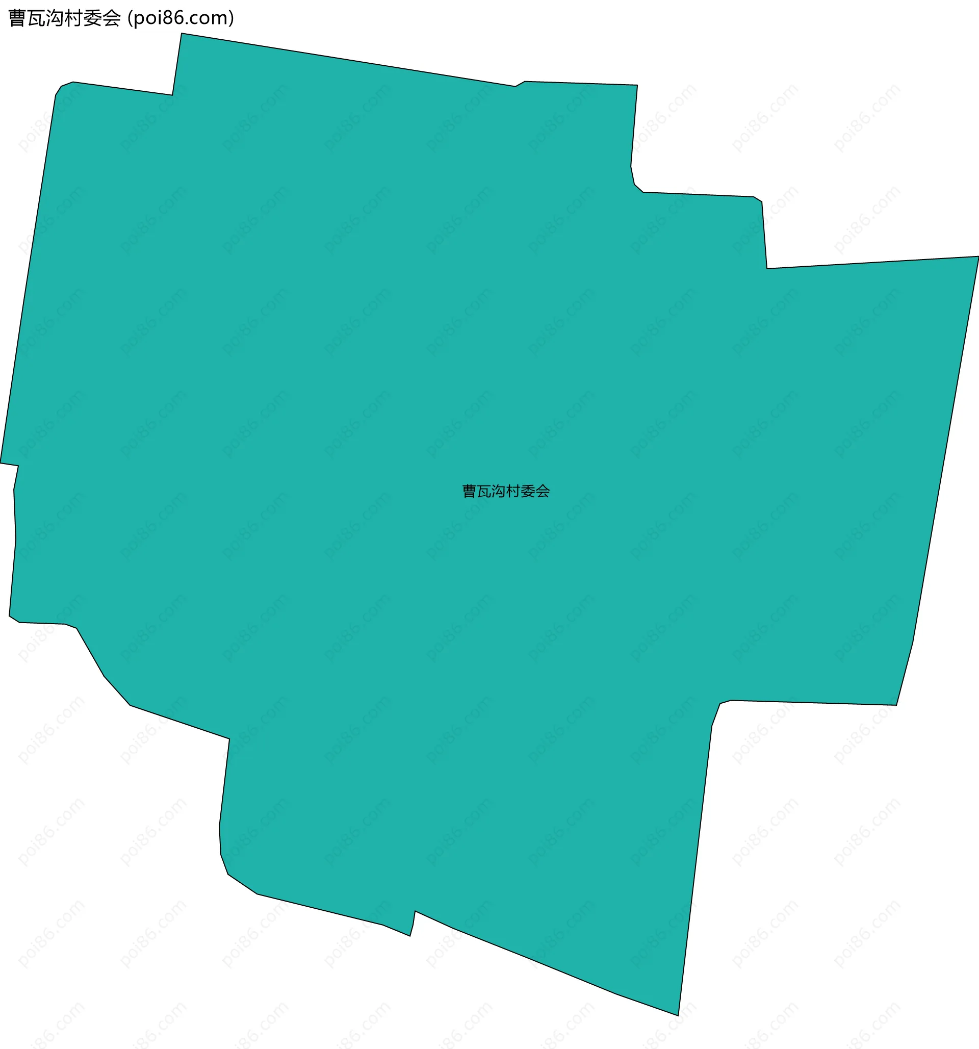 曹瓦沟村委会边界地图