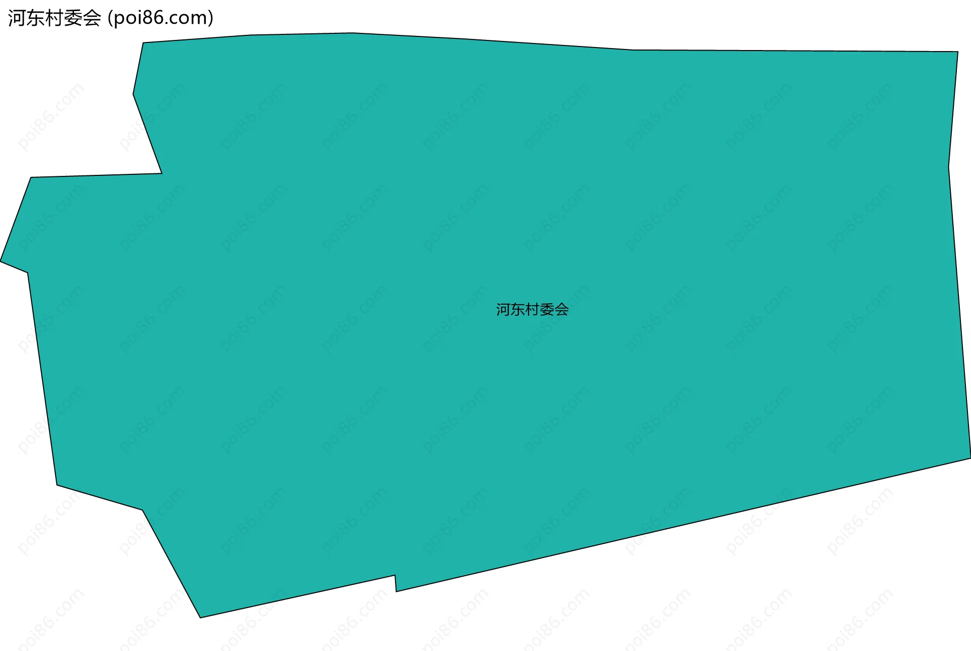 河东村委会边界地图