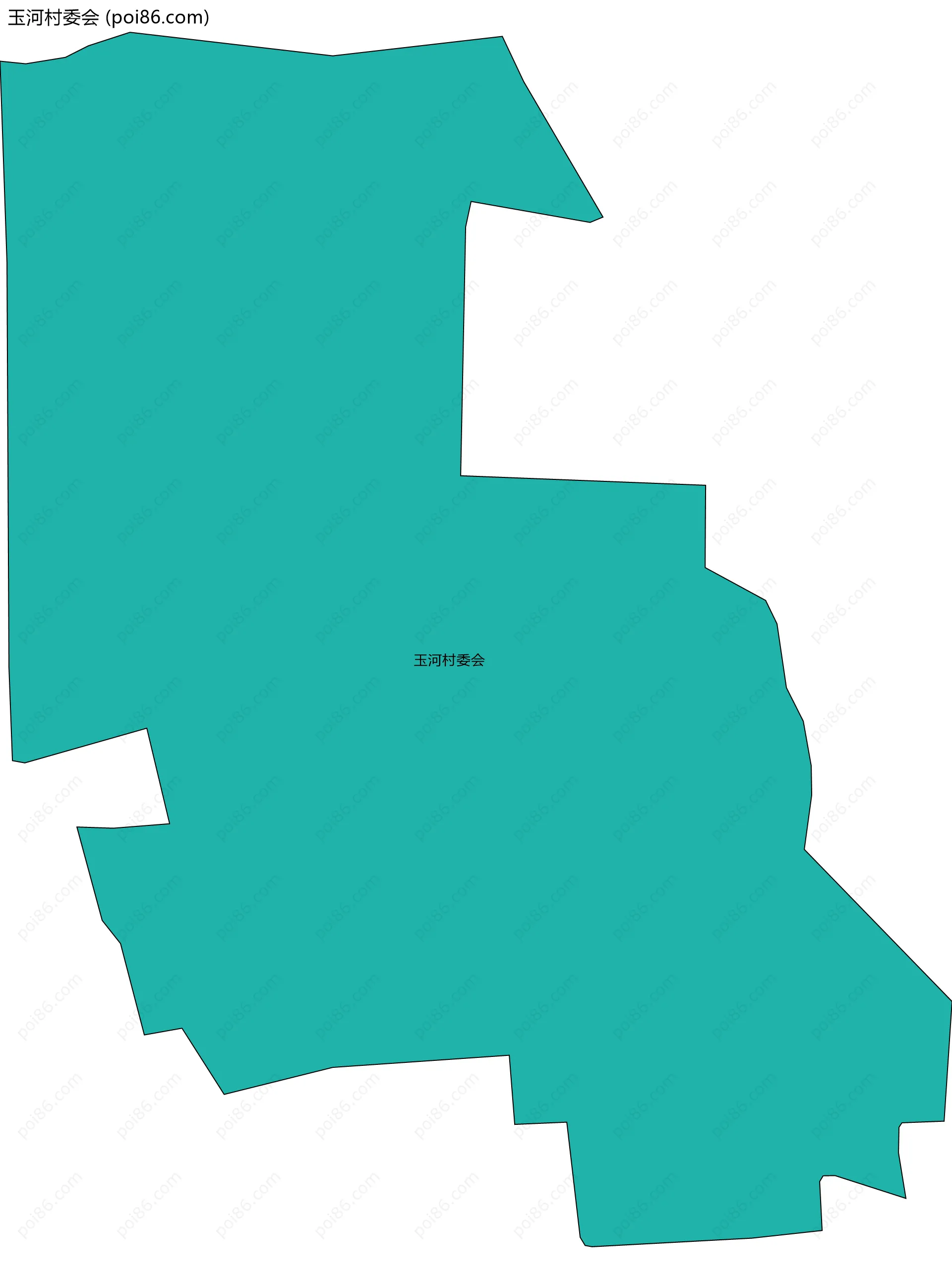 玉河村委会边界地图
