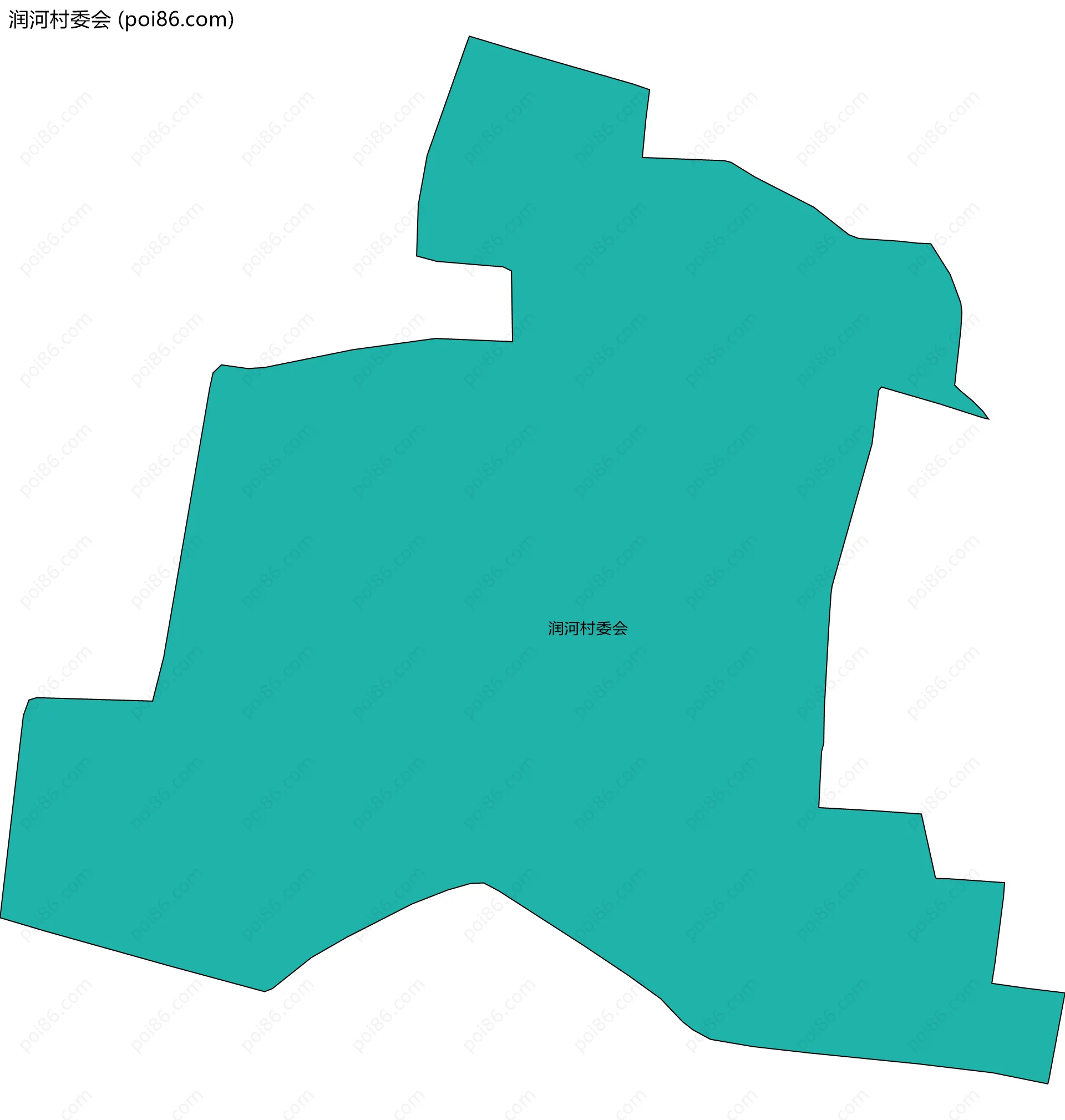 润河村委会边界地图