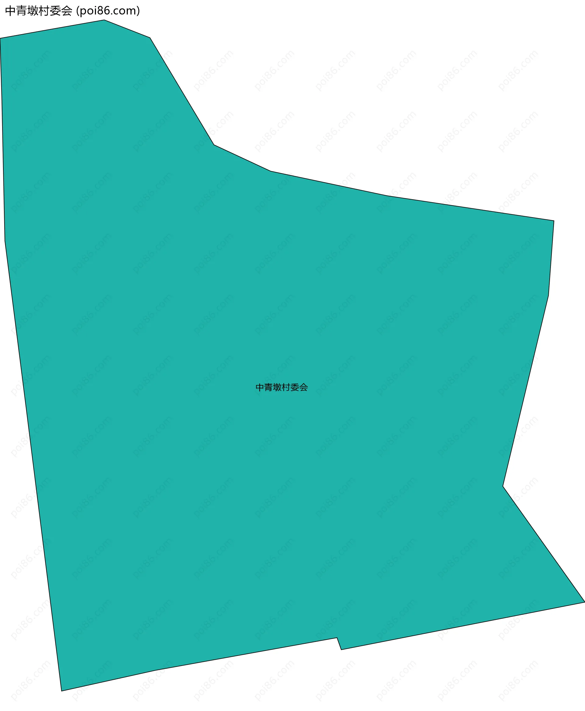 中青墩村委会边界地图