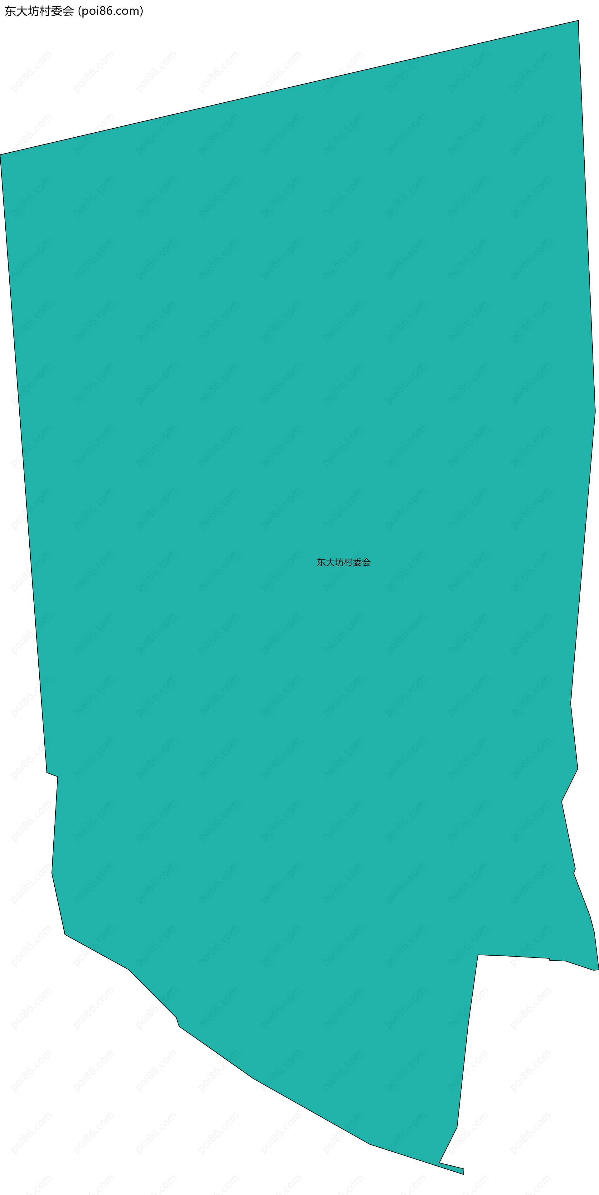 东大坊村委会边界地图