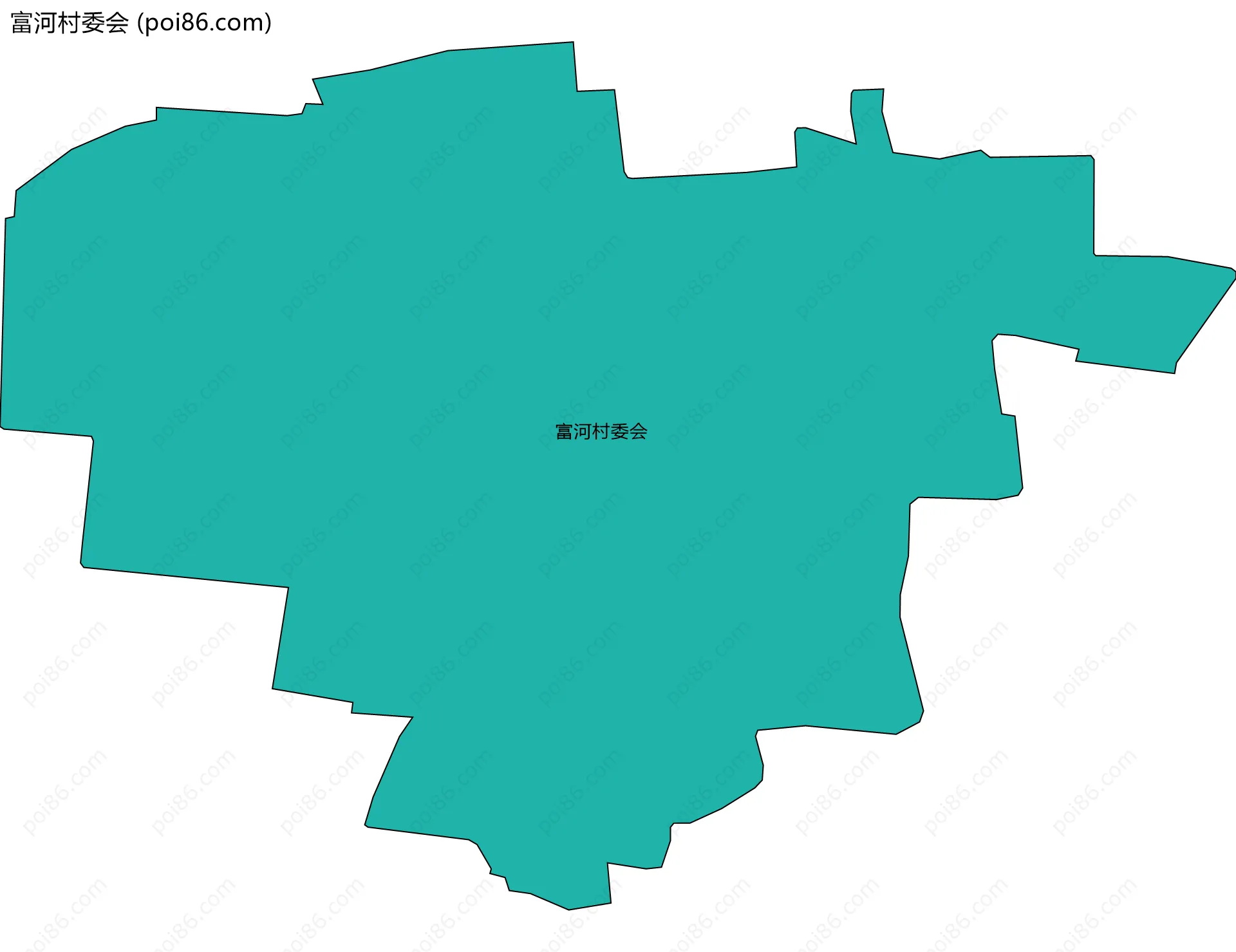 富河村委会边界地图
