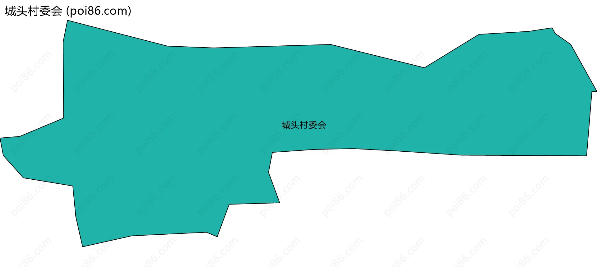 城头村委会边界地图