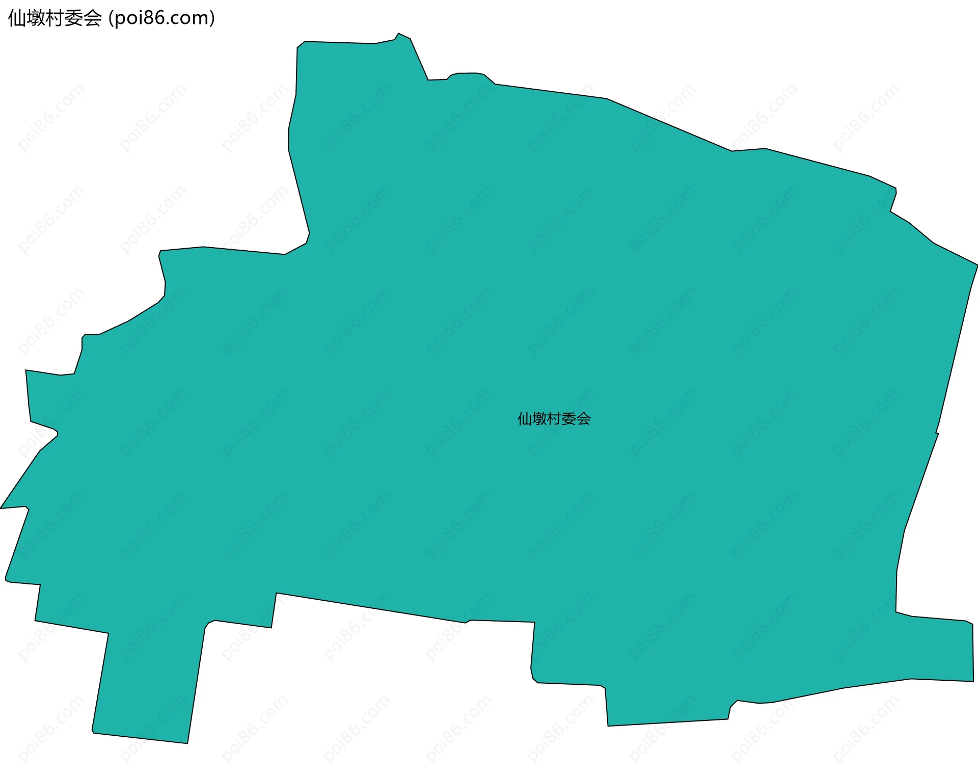 仙墩村委会边界地图