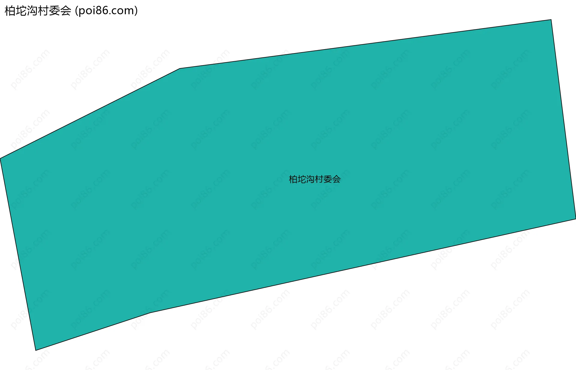 柏坨沟村委会边界地图