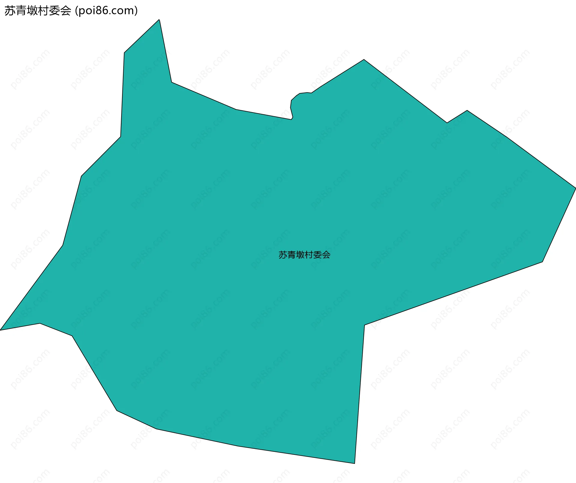 苏青墩村委会边界地图