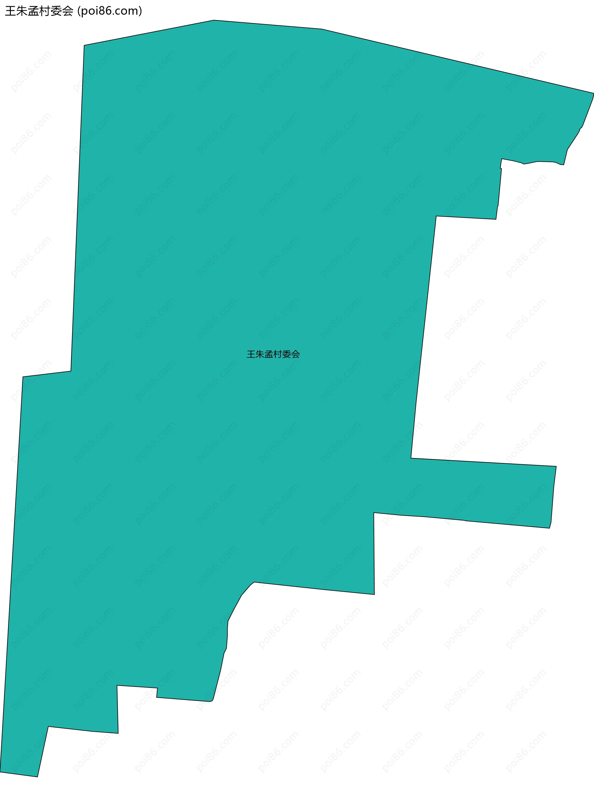 王朱孟村委会边界地图