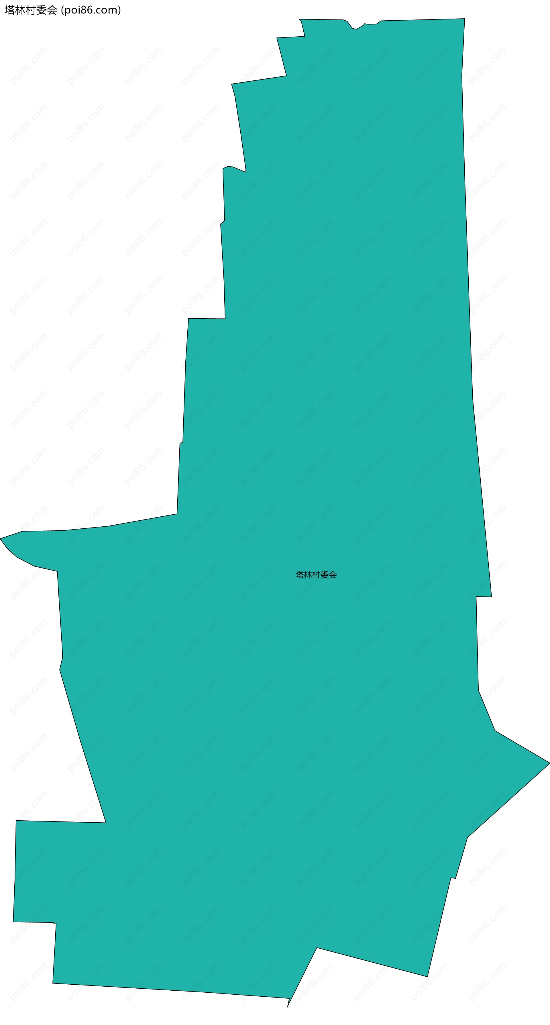 塔林村委会边界地图