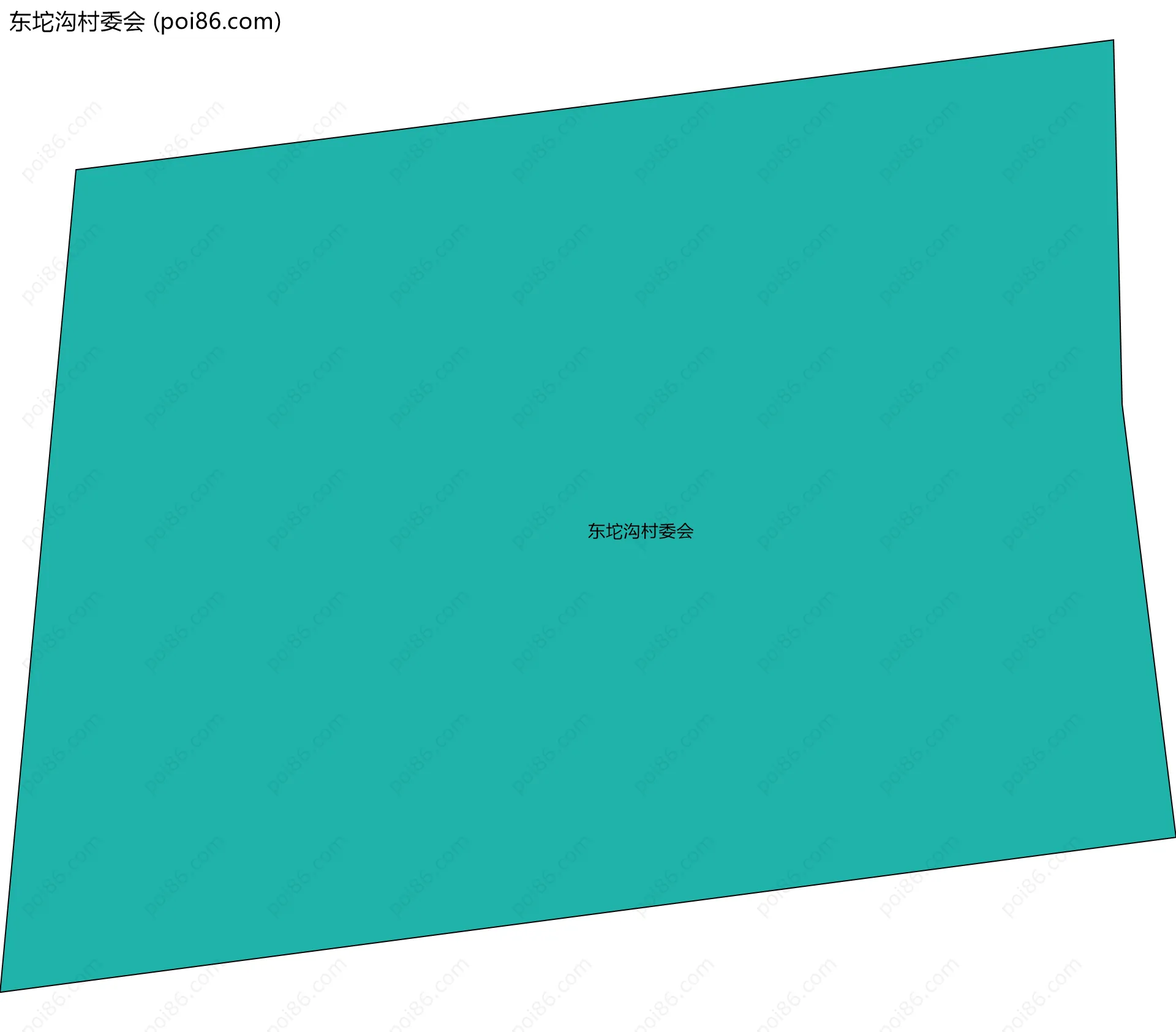 东坨沟村委会边界地图