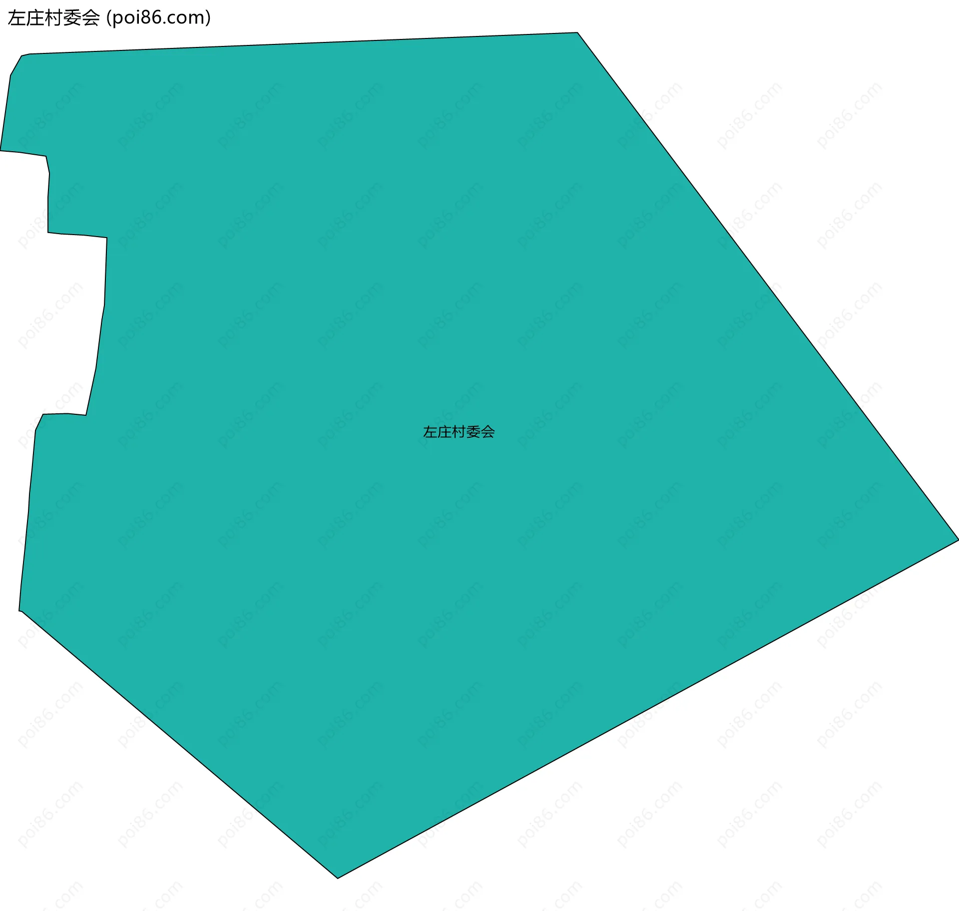 左庄村委会边界地图