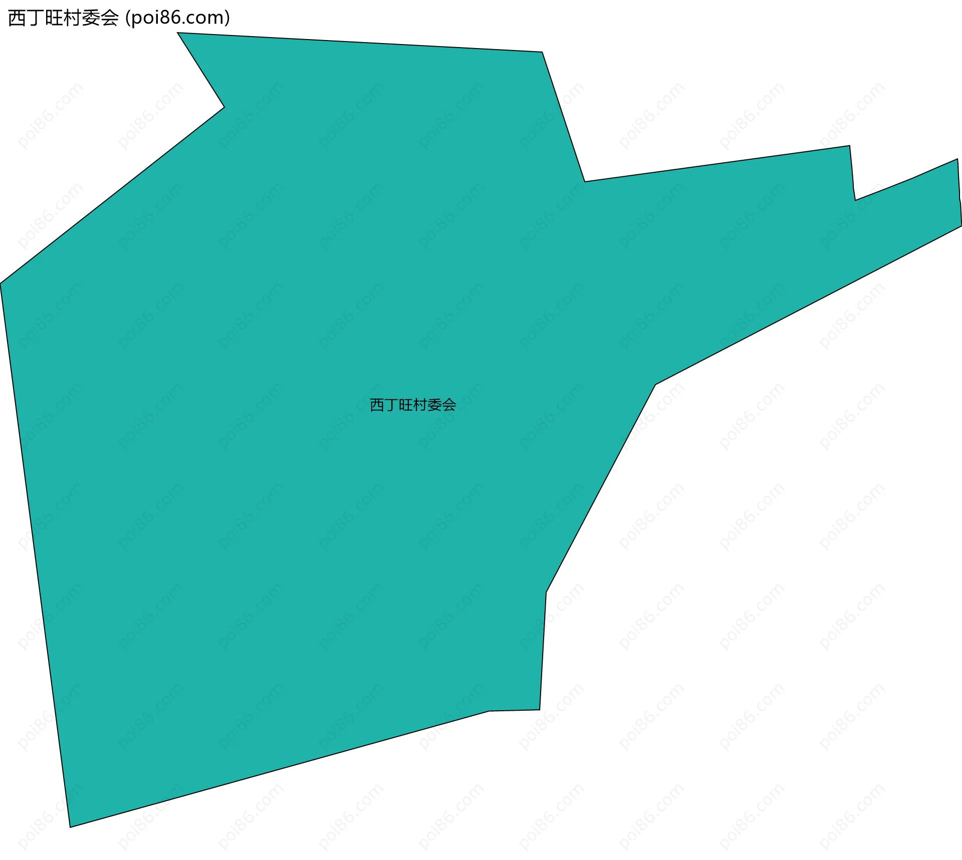 西丁旺村委会边界地图