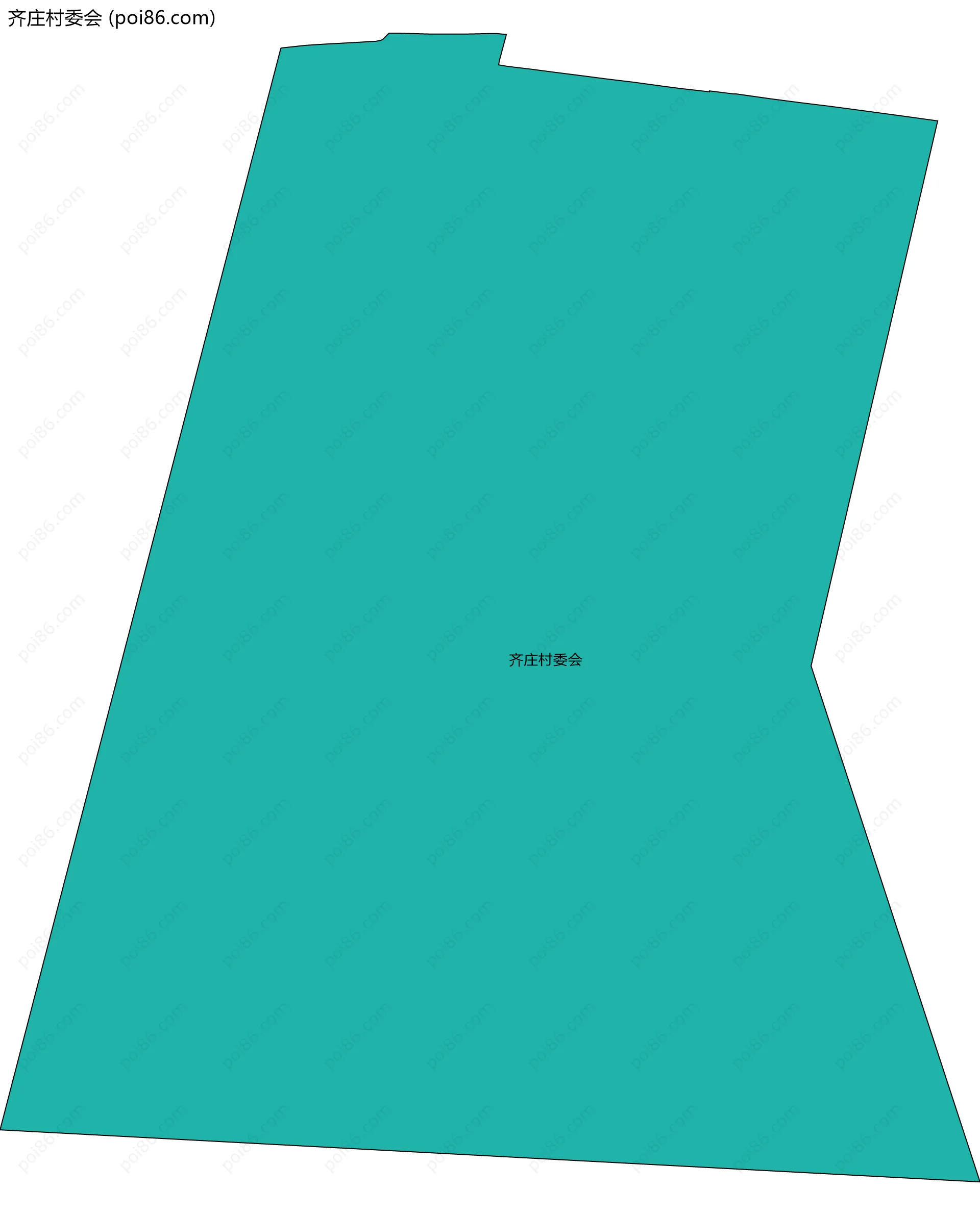 齐庄村委会边界地图