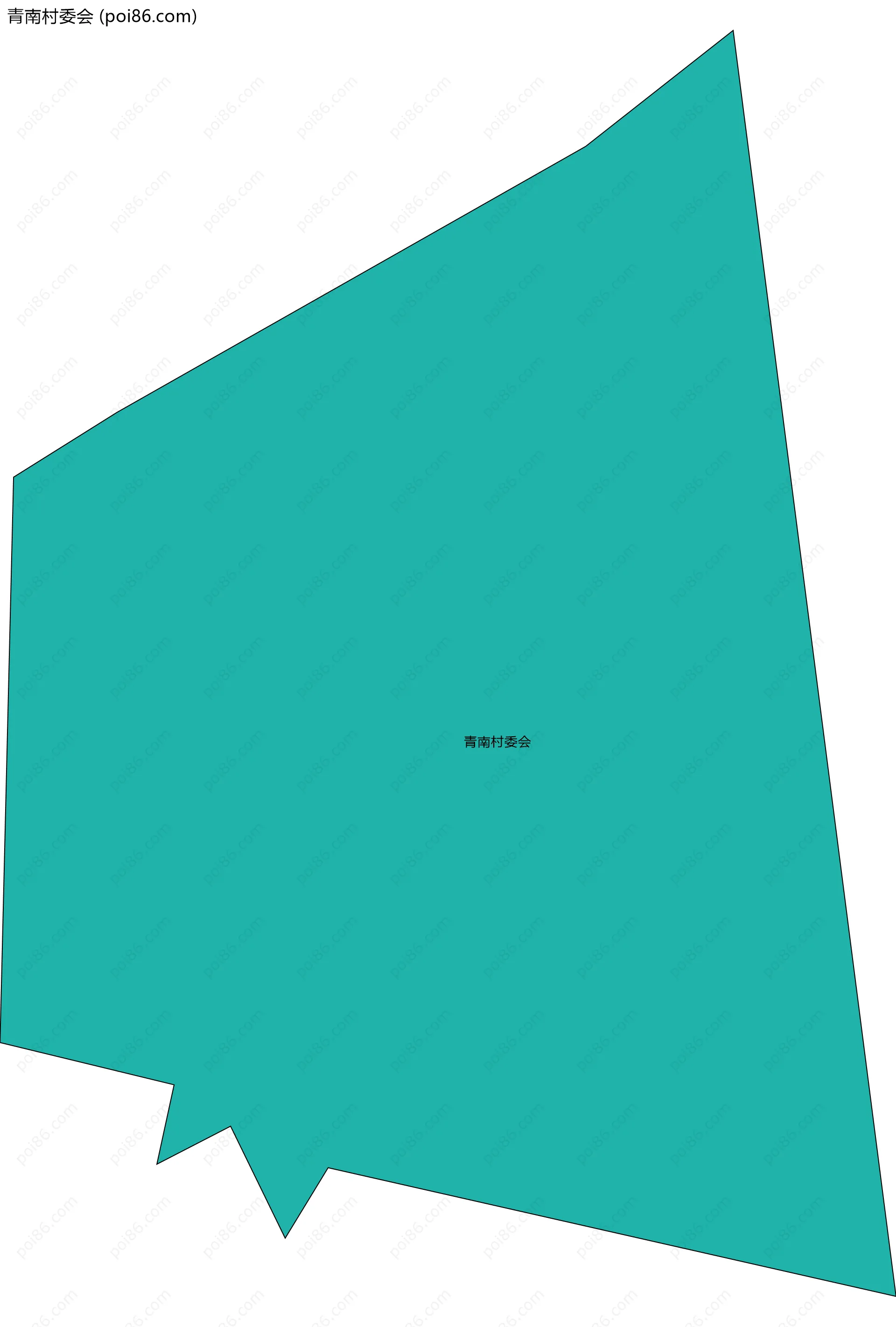 青南村委会边界地图