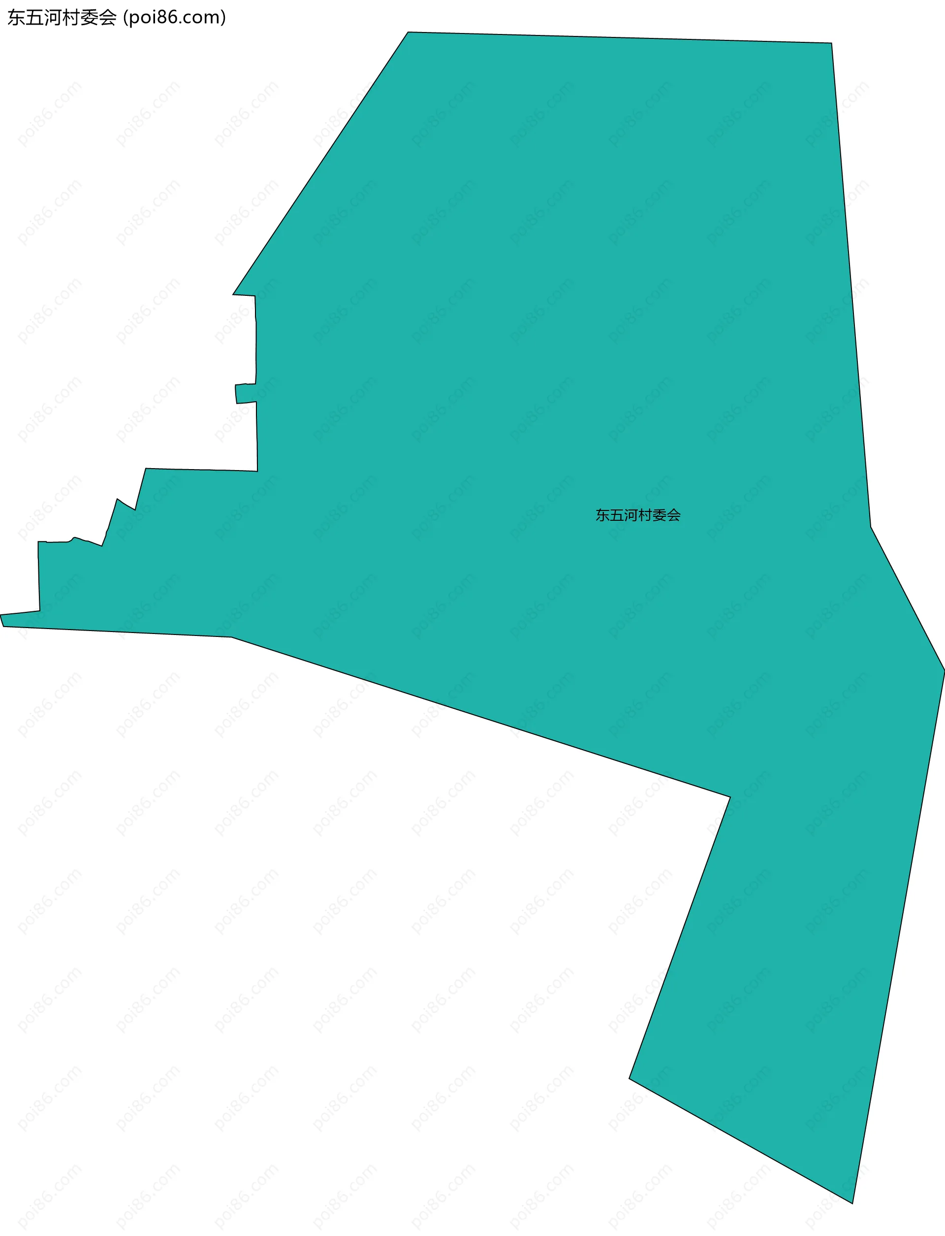 东五河村委会边界地图