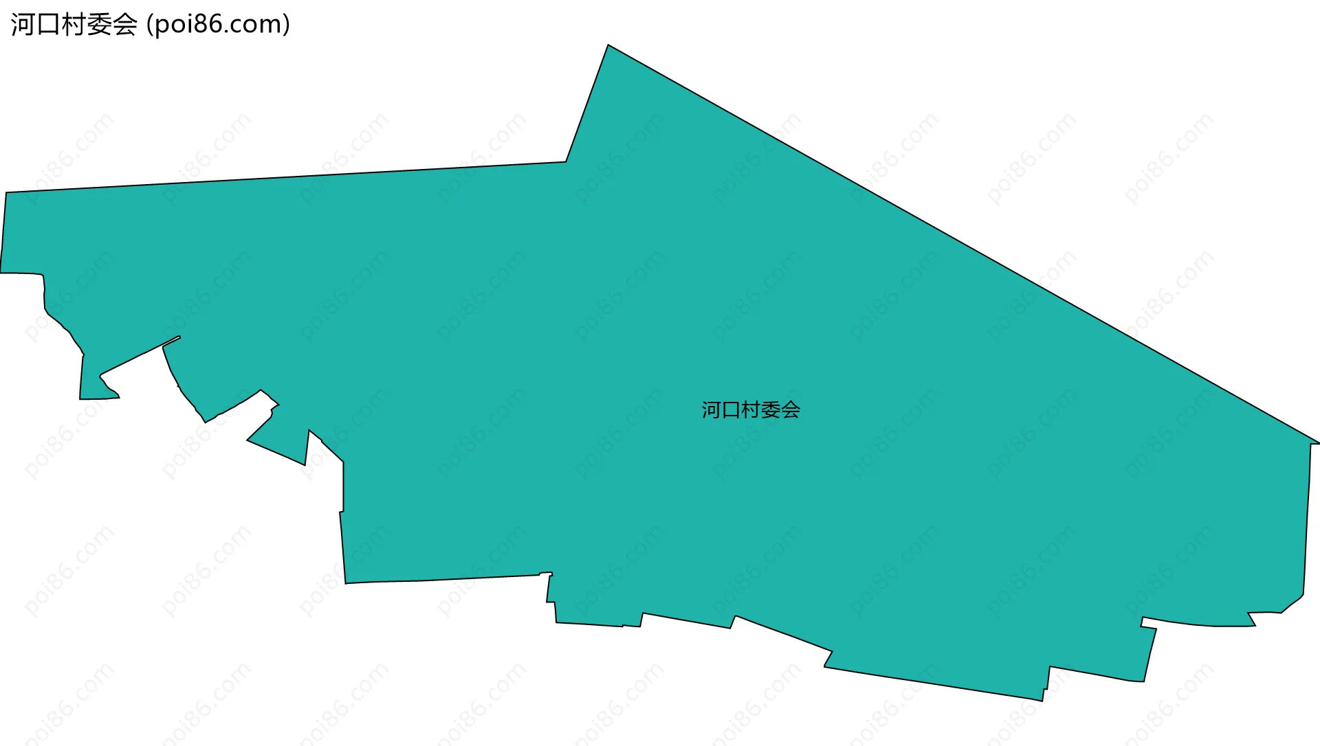 河口村委会边界地图