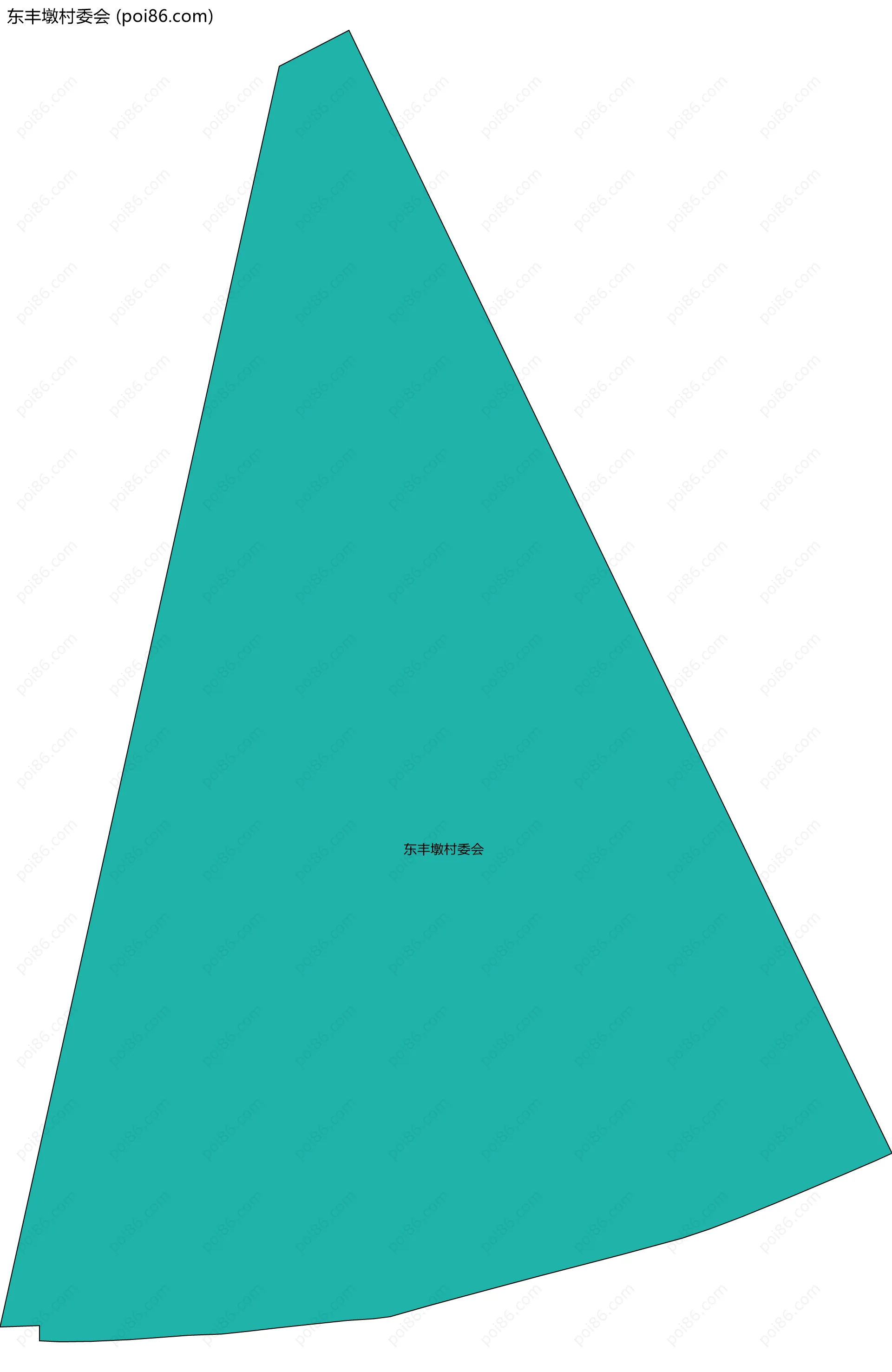 东丰墩村委会边界地图