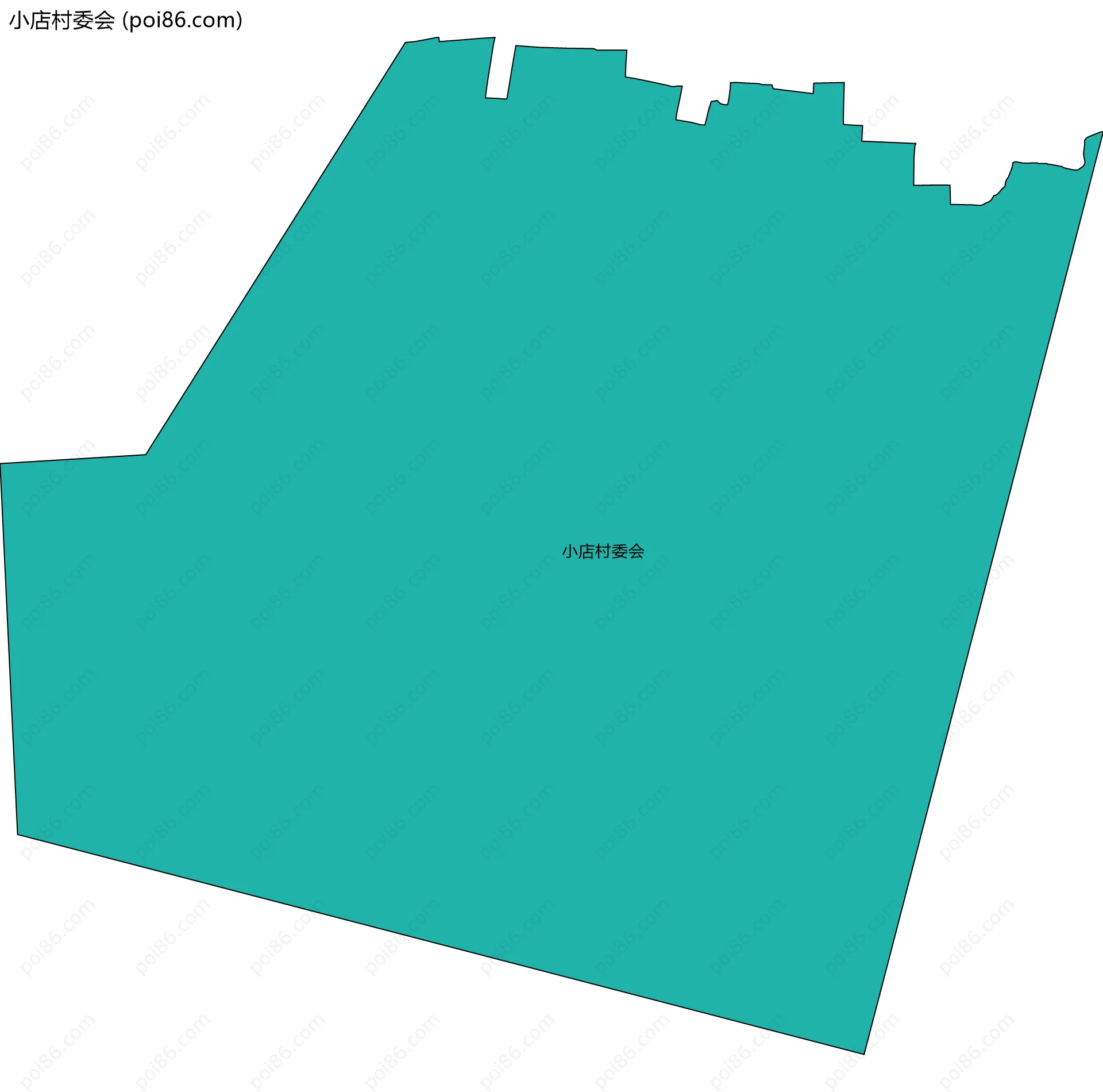 小店村委会边界地图