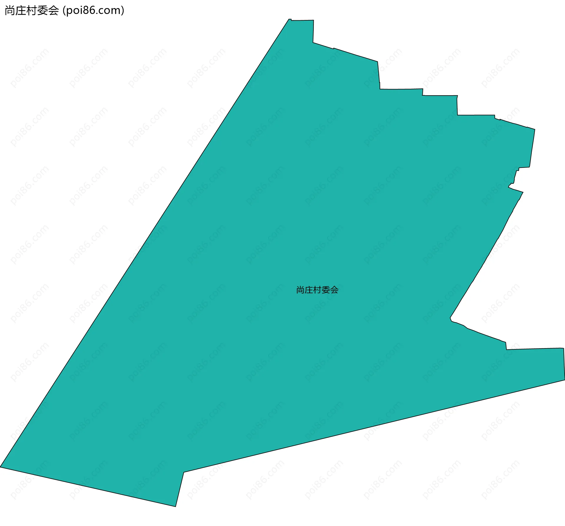 尚庄村委会边界地图