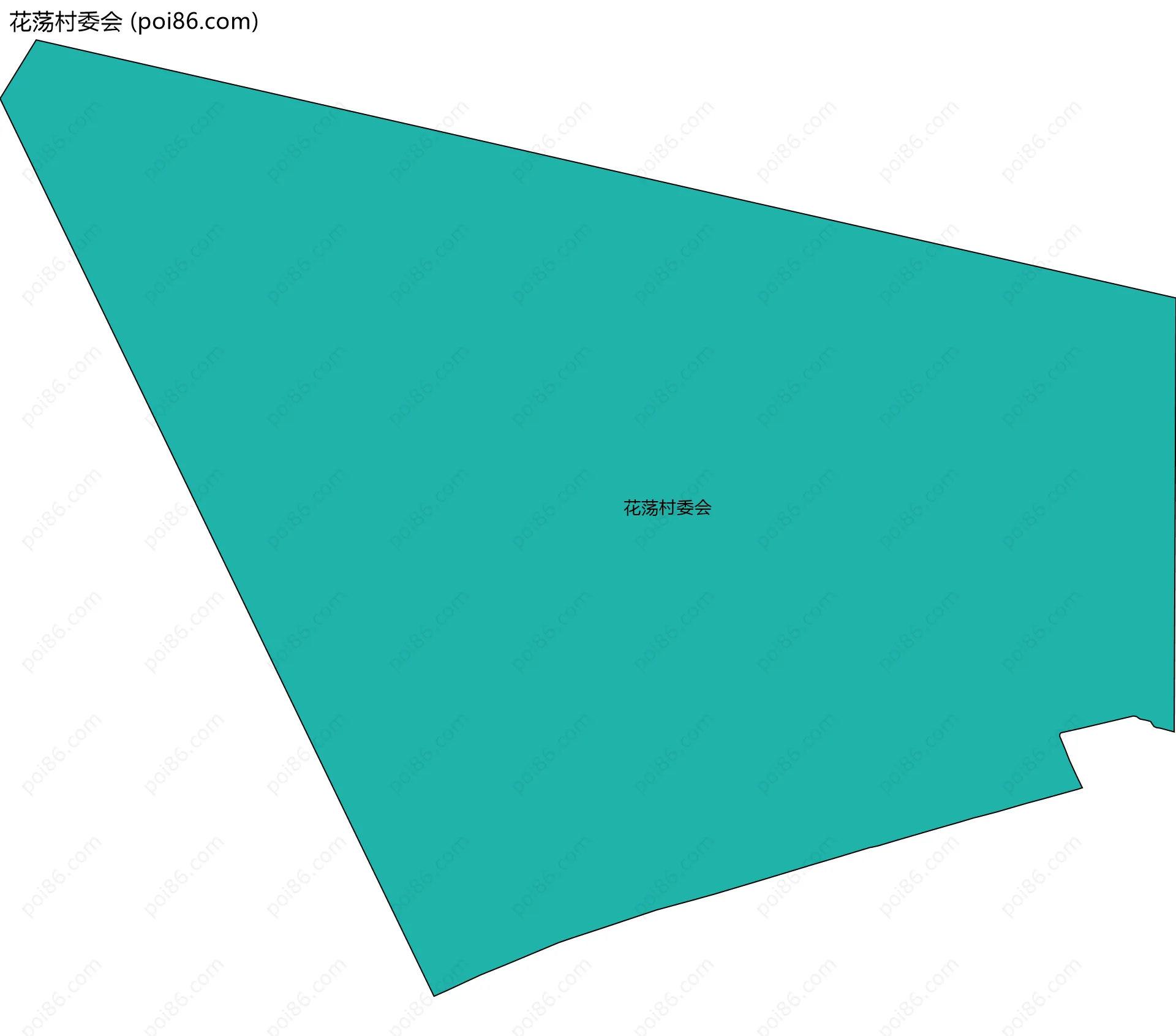 花荡村委会边界地图