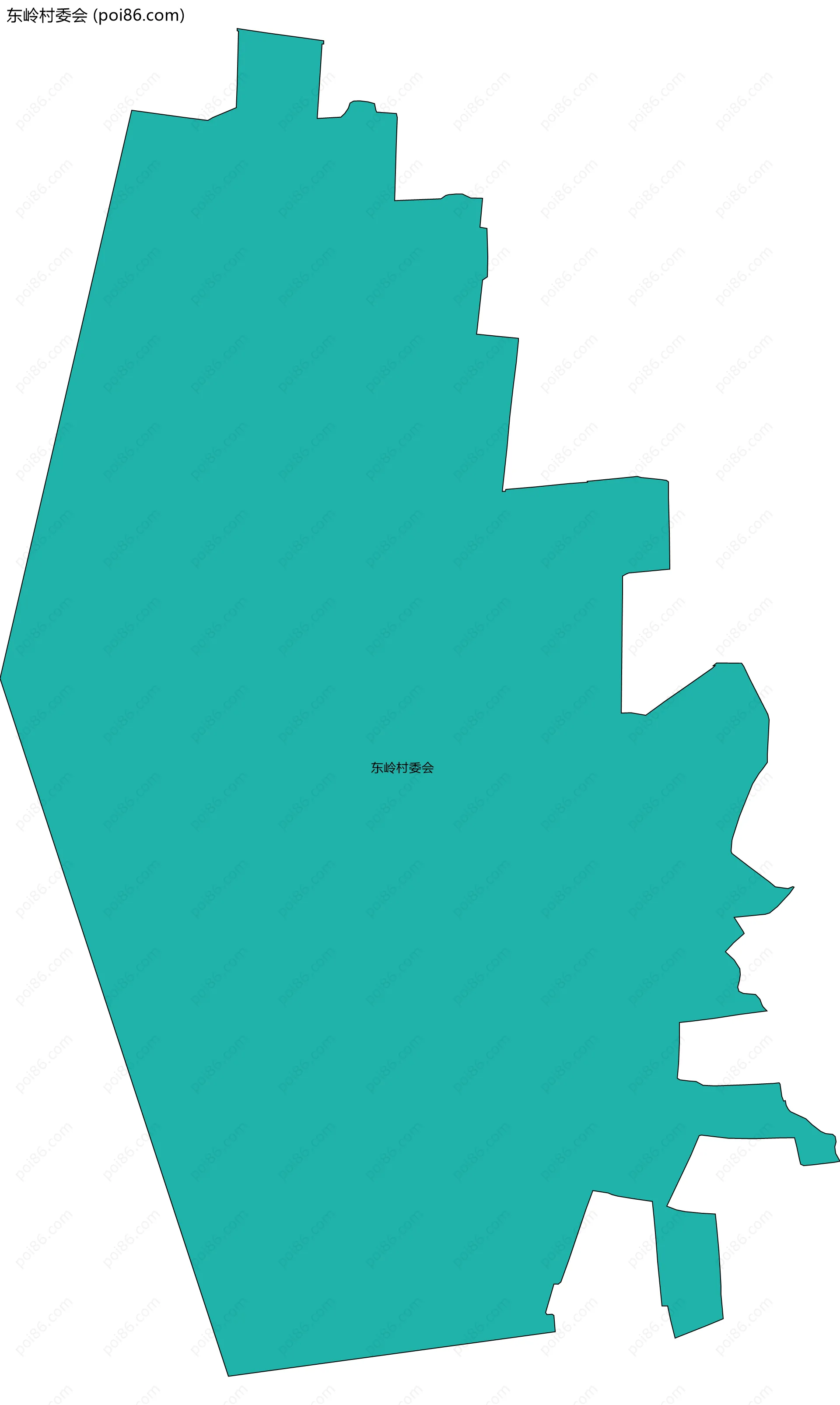 东岭村委会边界地图