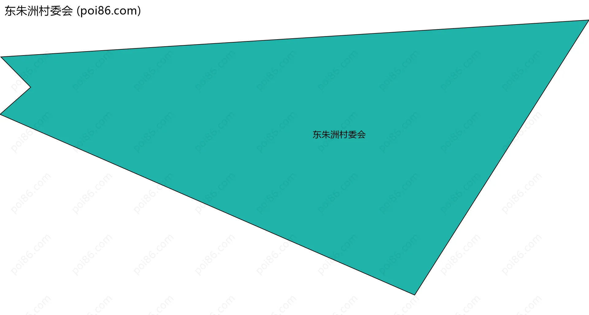 东朱洲村委会边界地图