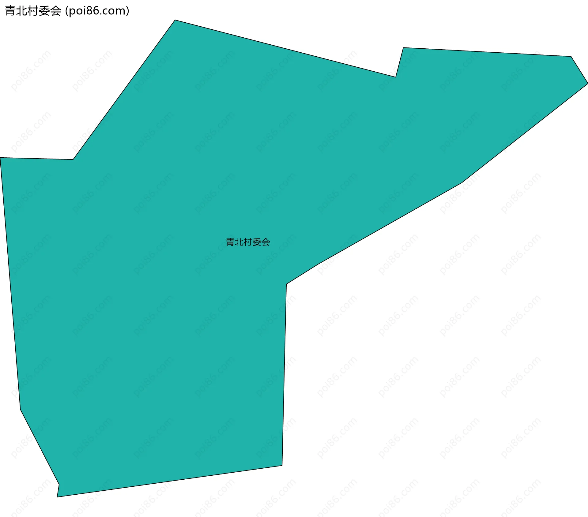 青北村委会边界地图
