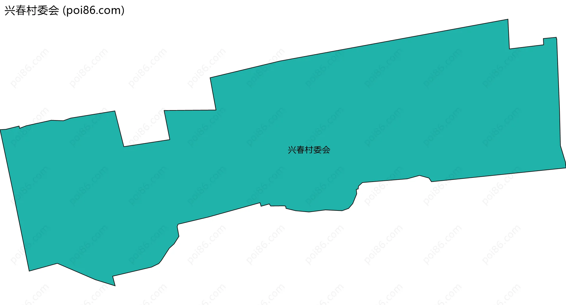 兴春村委会边界地图