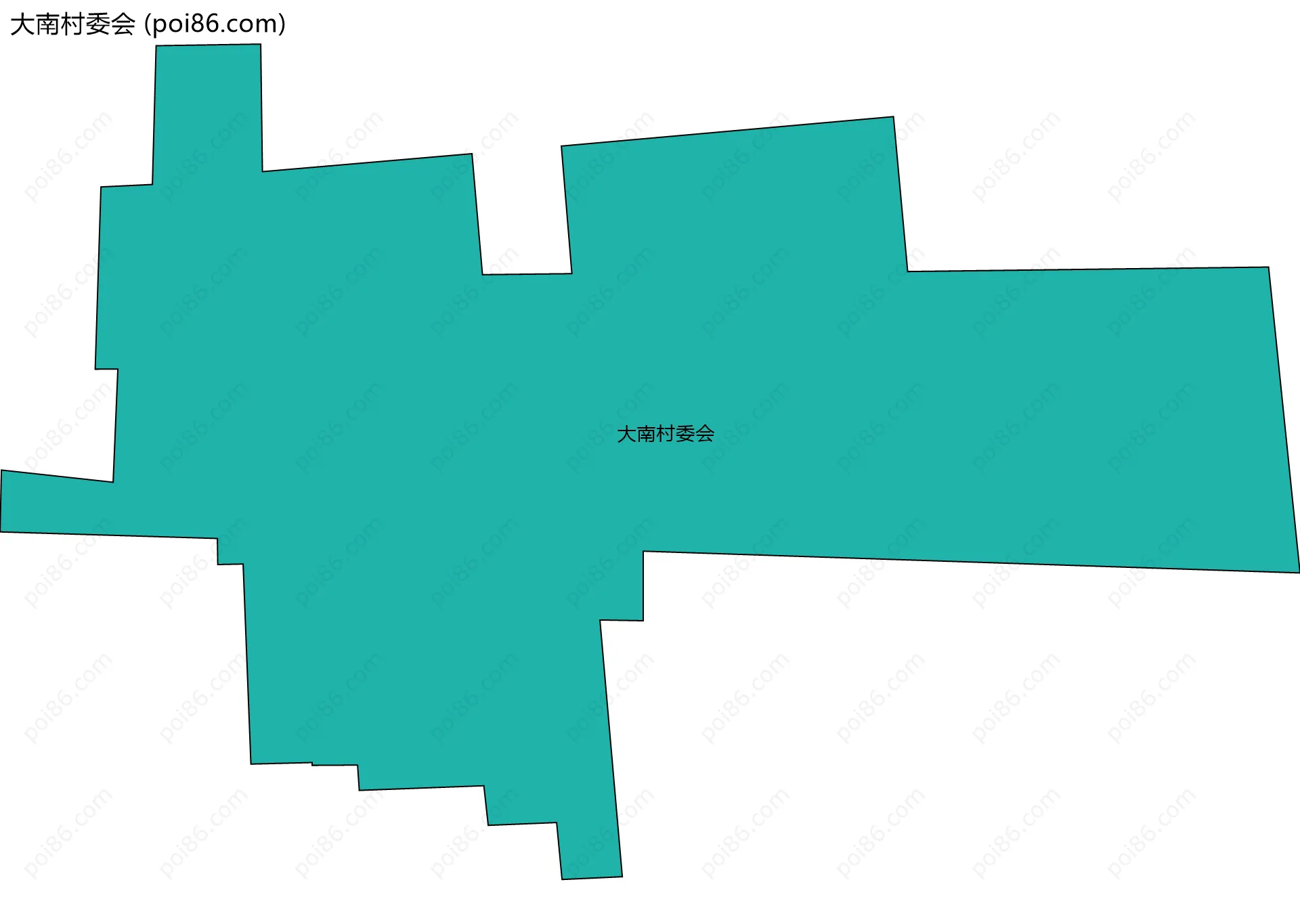 大南村委会边界地图
