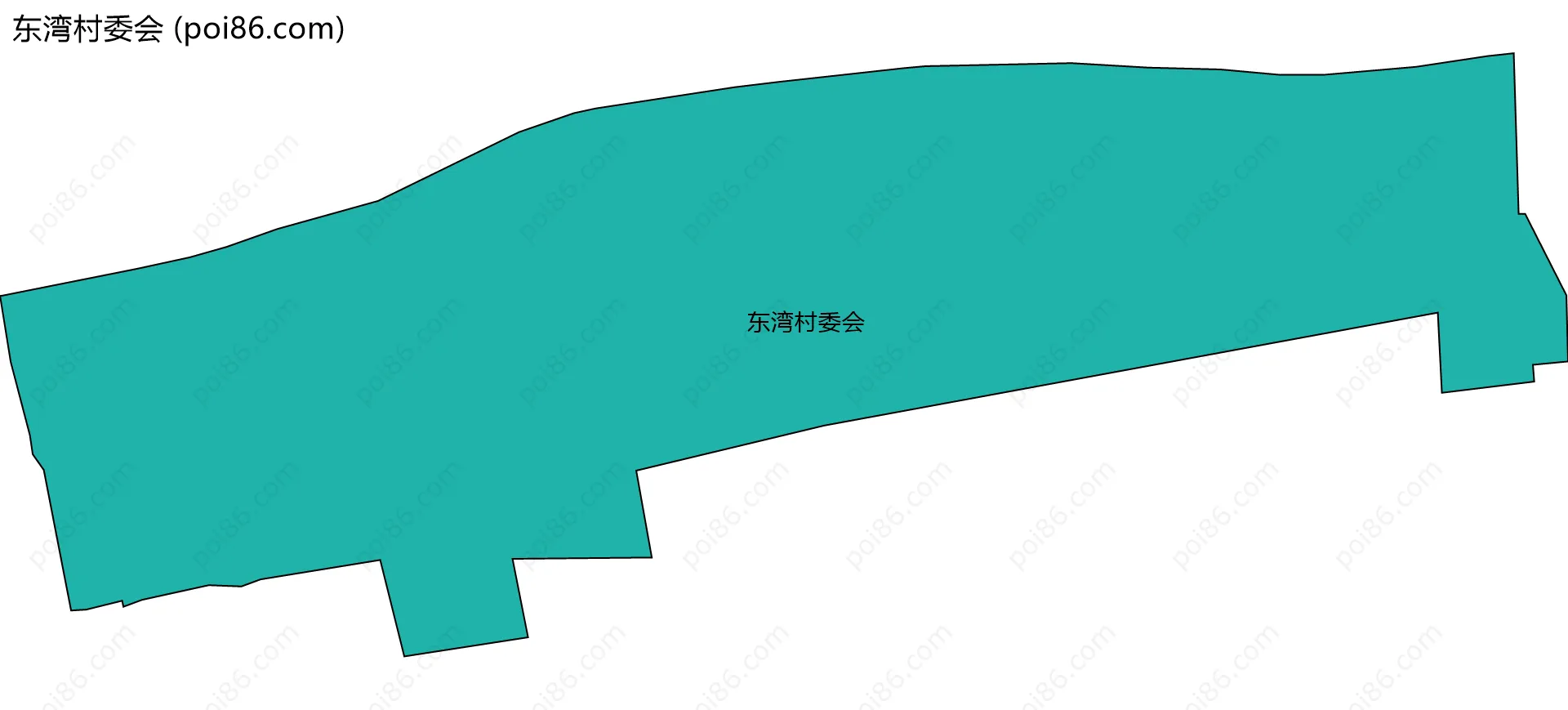 东湾村委会边界地图