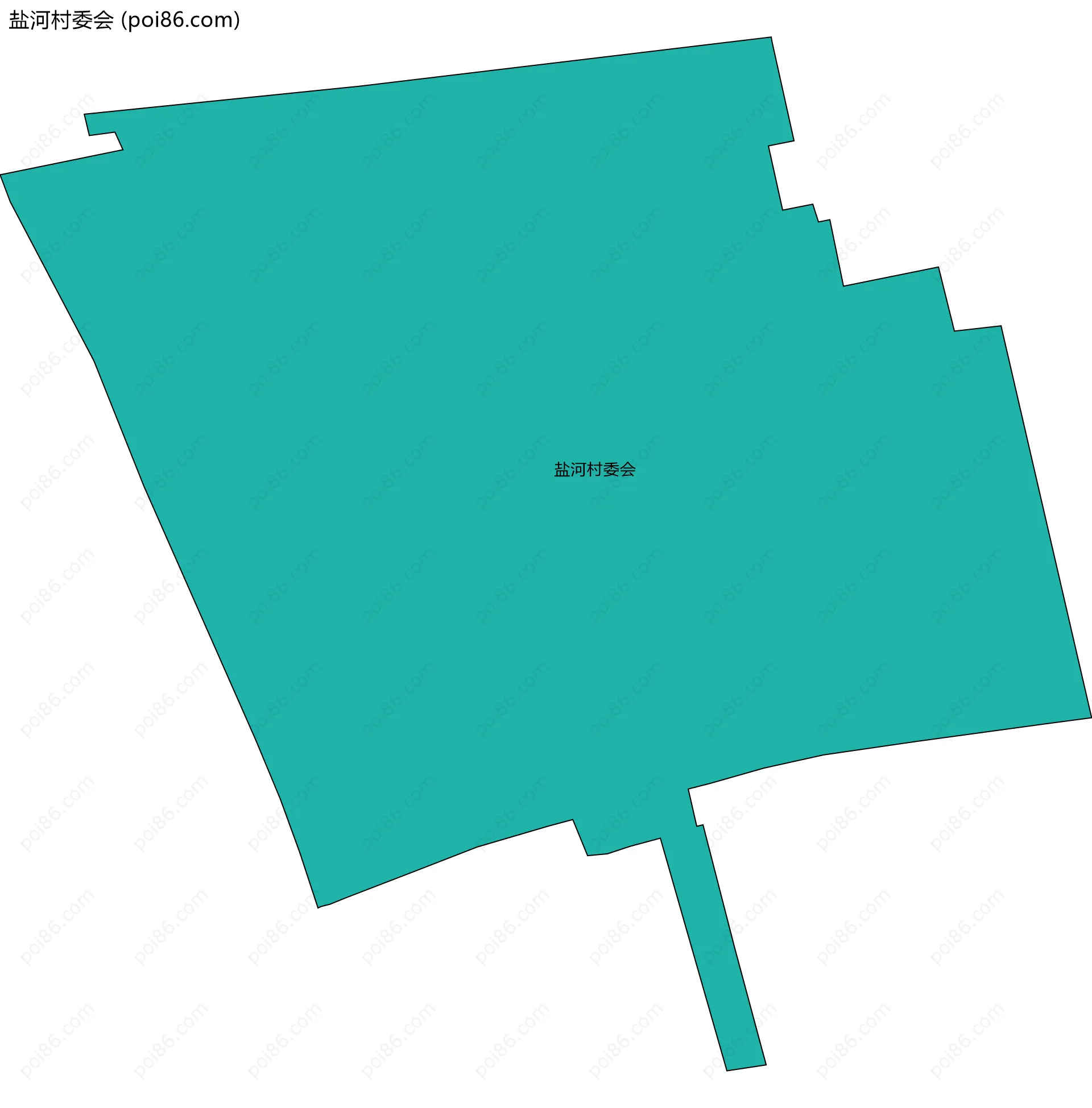 盐河村委会边界地图