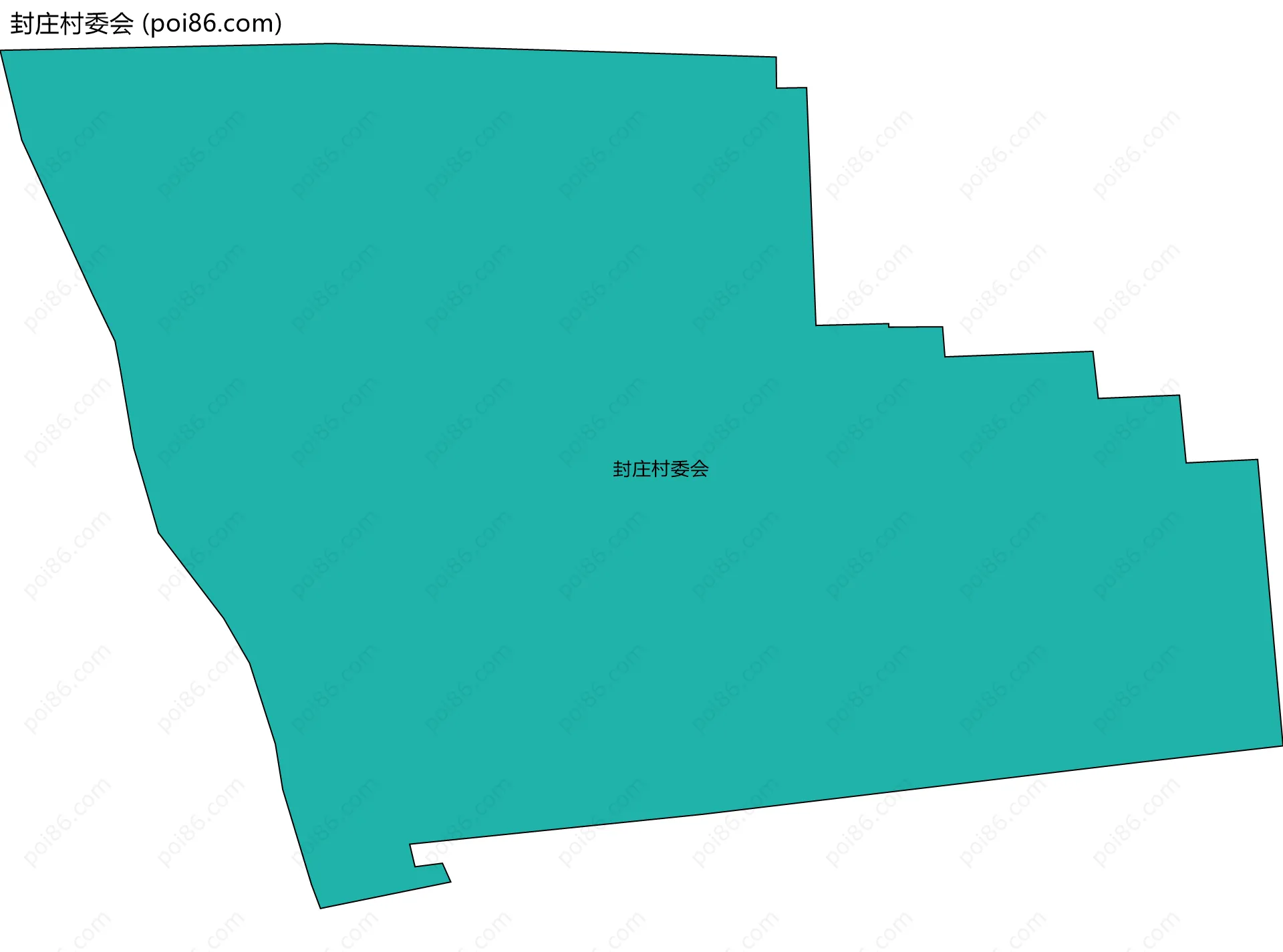 封庄村委会边界地图