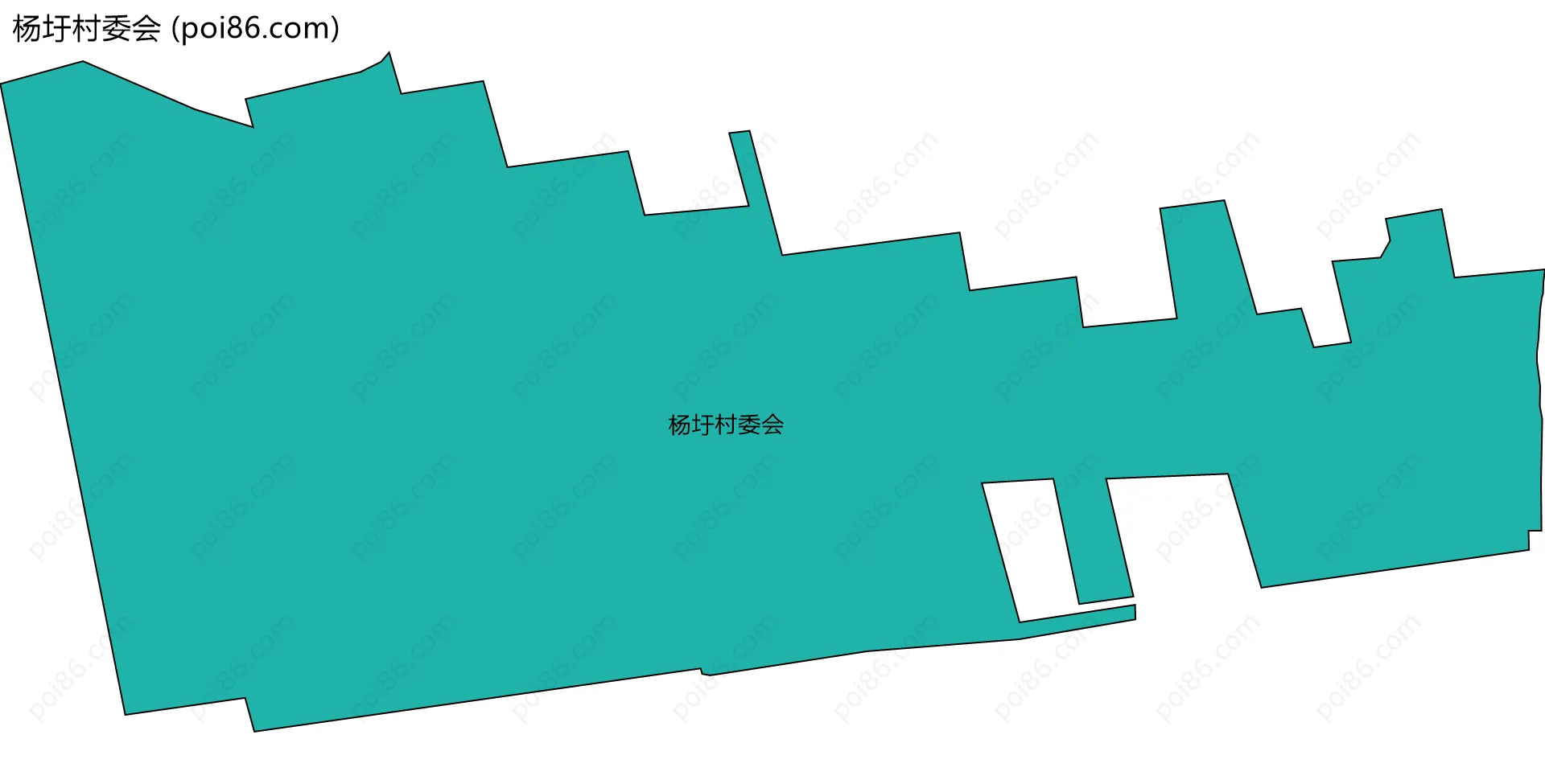 杨圩村委会边界地图