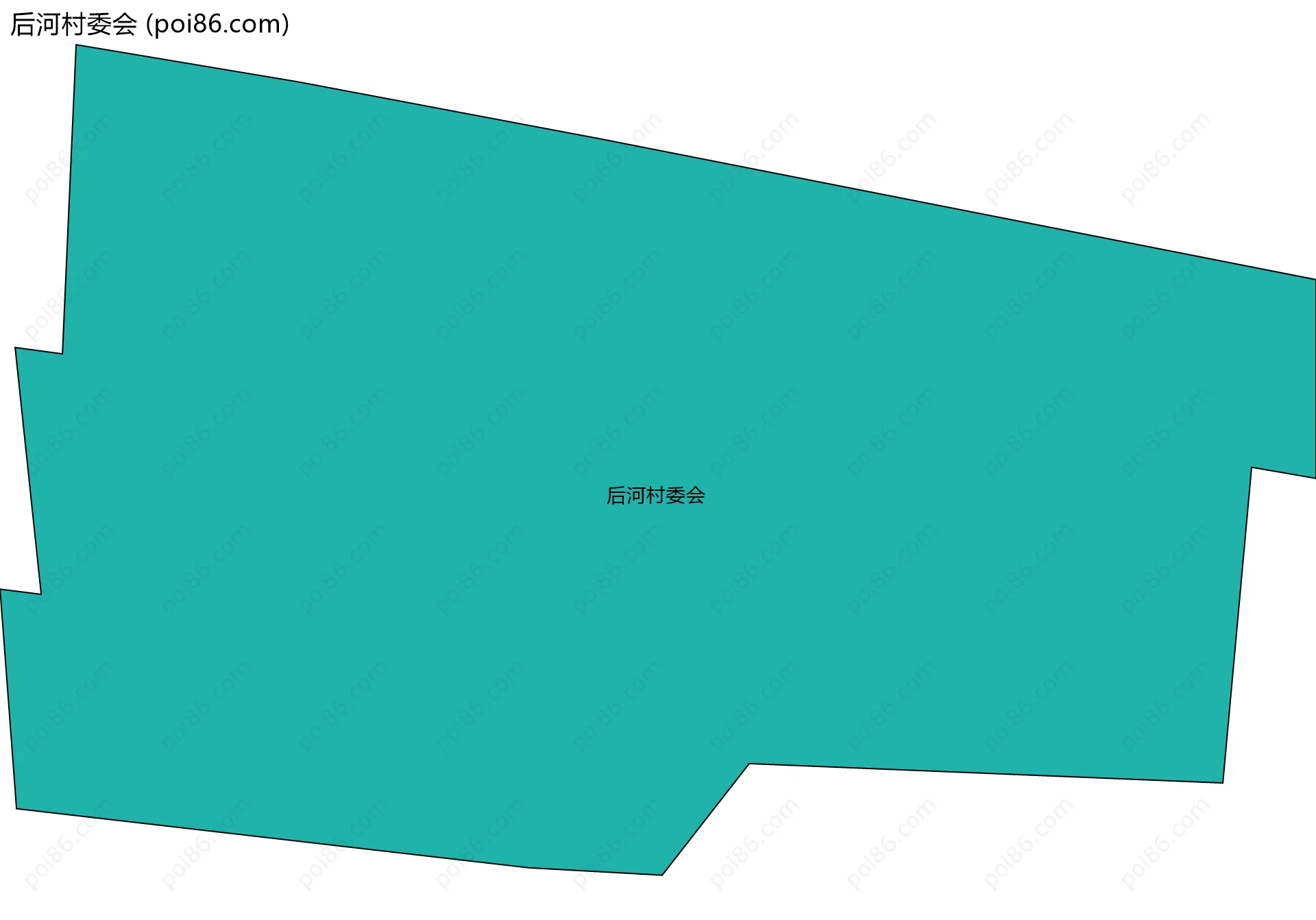 后河村委会边界地图